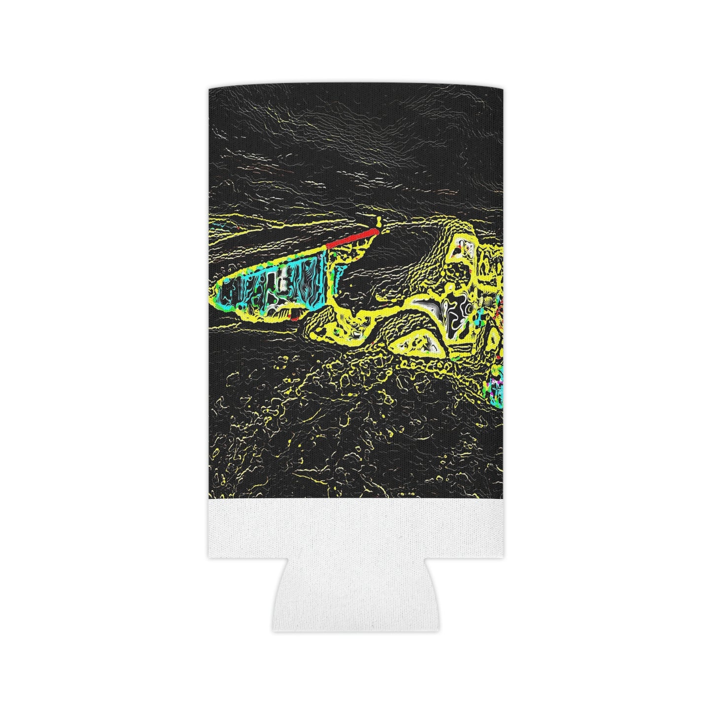 Can Cooler ... "Snow Vehicle In Snow Storm At-Rest" ... Circa 12Mar23 ... Central Idaho ... 18-Hours Rendering Time: Original Works ...