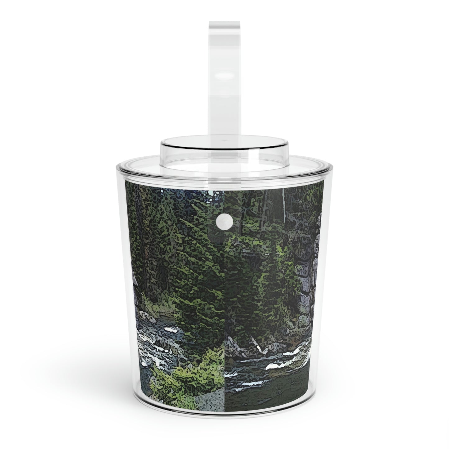 Ice Bucket with Tongs ..."I Am Innocent" ... Tricky-Dick Immortalized ... Nixon Rock: Along The River ... Central Idaho, Summer 2020 ... Original Works ...