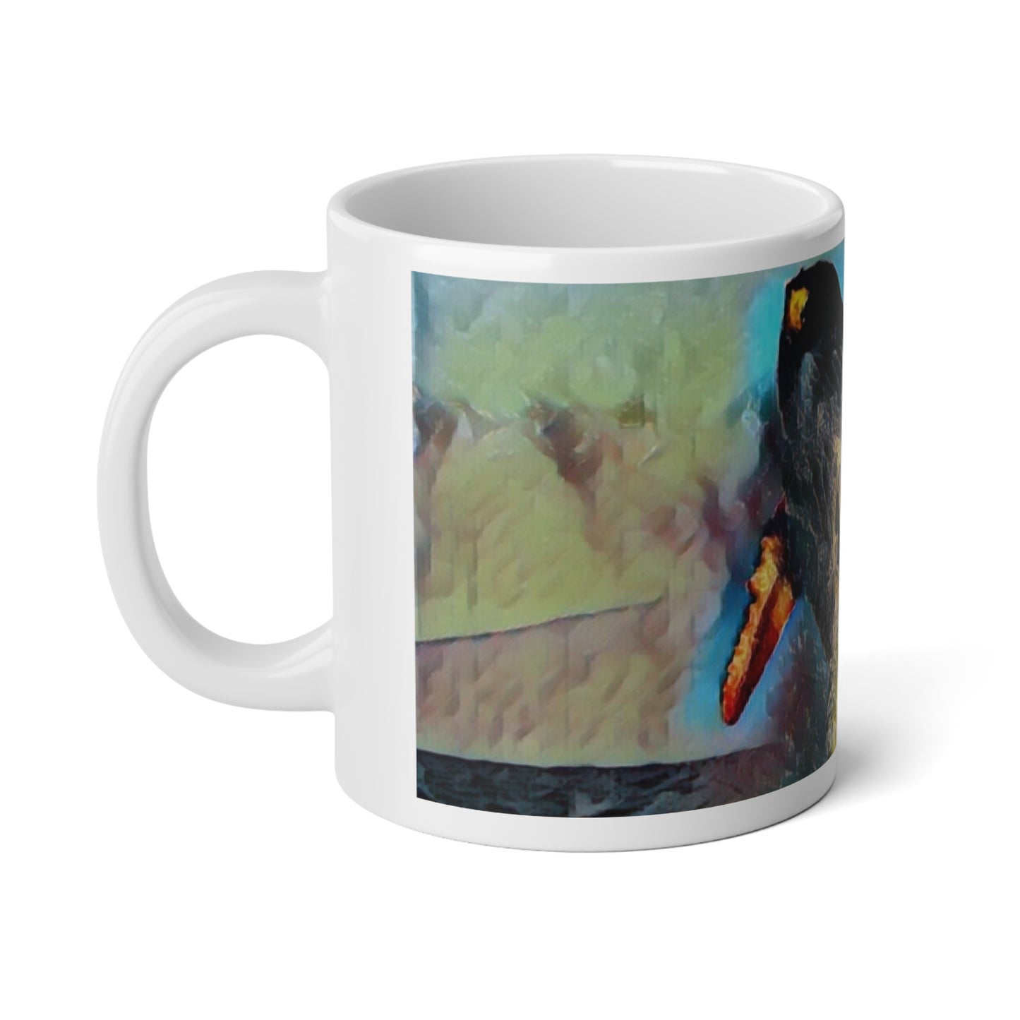 Jumbo Mug, 20oz ... An Extraordinary Humpback Breach ... 'With Explosive Energy' ... Family Archives (KPH) ... Circa: 21st Century. Maui, HI ... Original Works ...