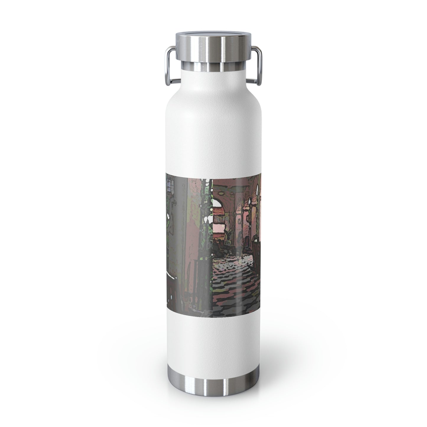 Copper Vacuum Insulated Bottle, 22oz ... Lanai & Rocking Chairs At: 'The Pink Palace' ... The Royal Hawai'ian ... Honolulu, HI ... '27Oct2014' ... Original Works ...