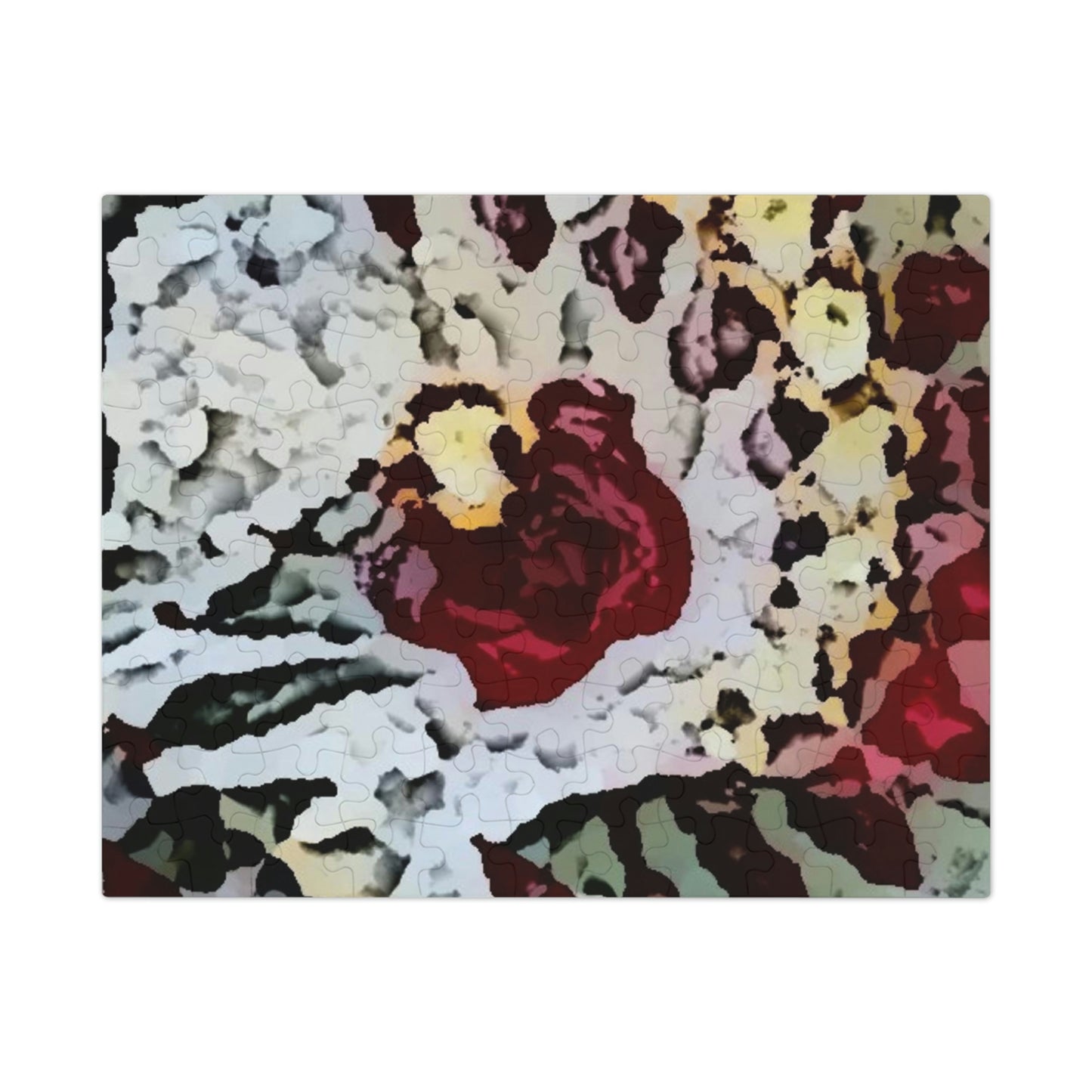 Jigsaw Puzzle (30, 110, 252, 500,1000-Piece) ... "A Friendly Flower" ... Pointsettia 'Pointing' ... Original Works ... (Supplied Photograph) ...