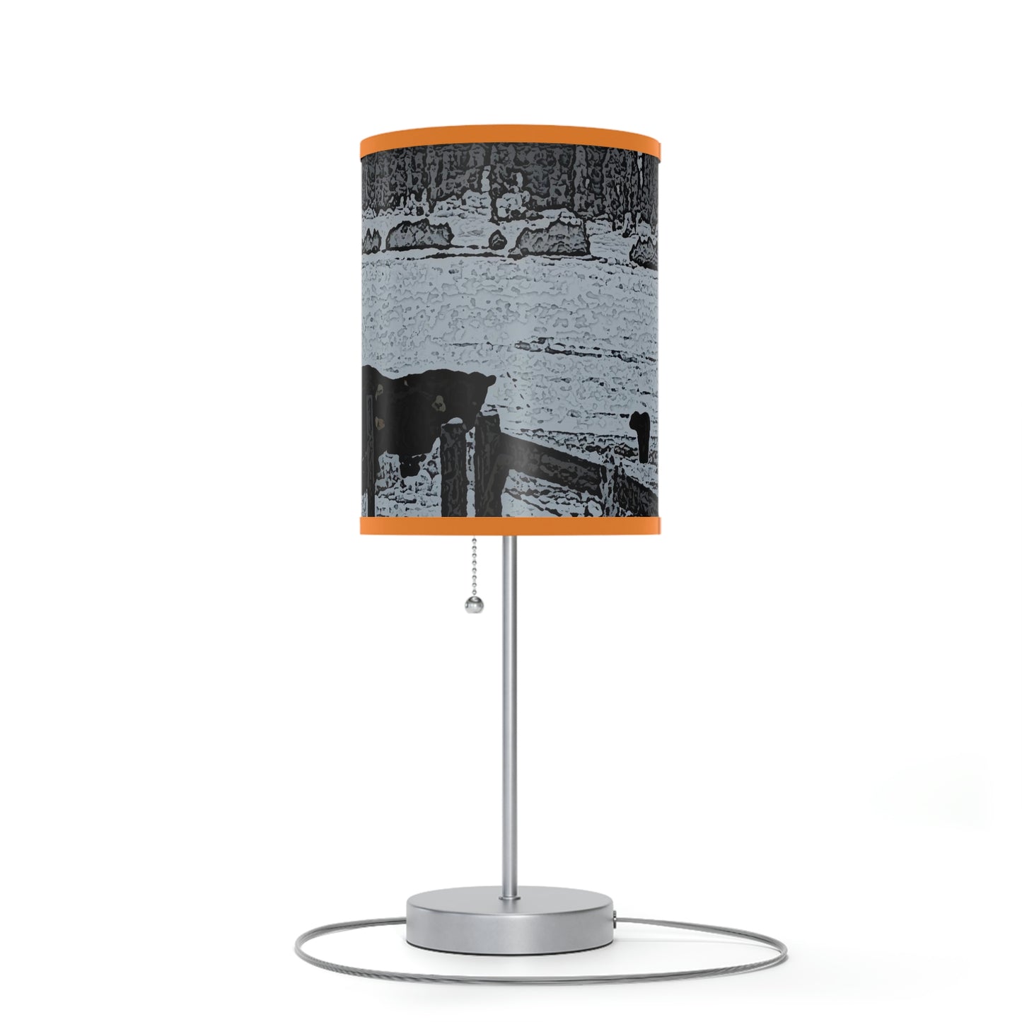 Lamp on a Stand, US|CA plug ... A Quiet Morning ... "Along The Red River & Nature Preserve Plateau" ... Jan23 ... Original Works ...