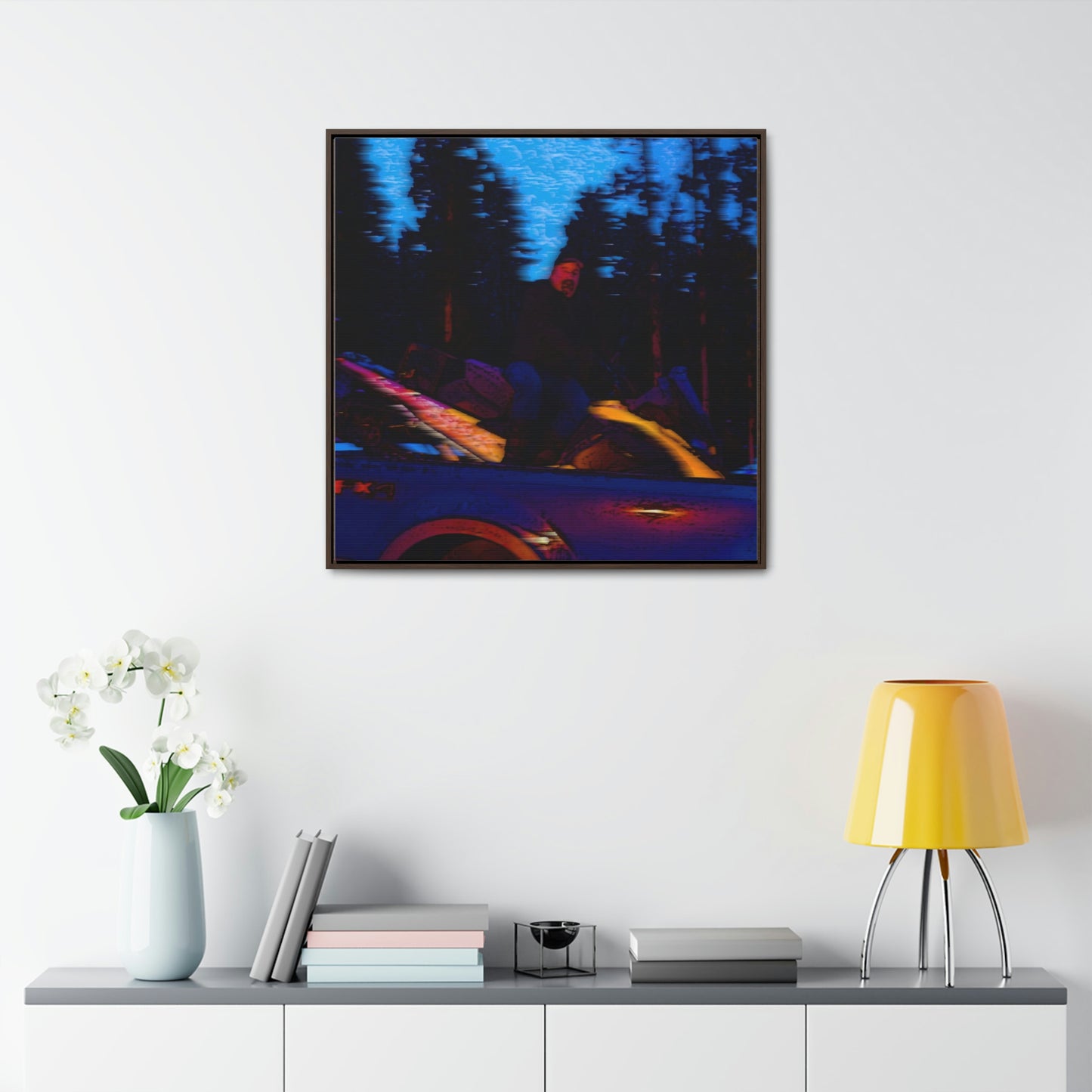 Gallery Canvas Wraps, Square Frame ... Two Modes Of Winter Transportation ... "Which One To Drive Next?" ... Choices-Choices-Choices ... Circa 4Jan23 ... Original Works ...