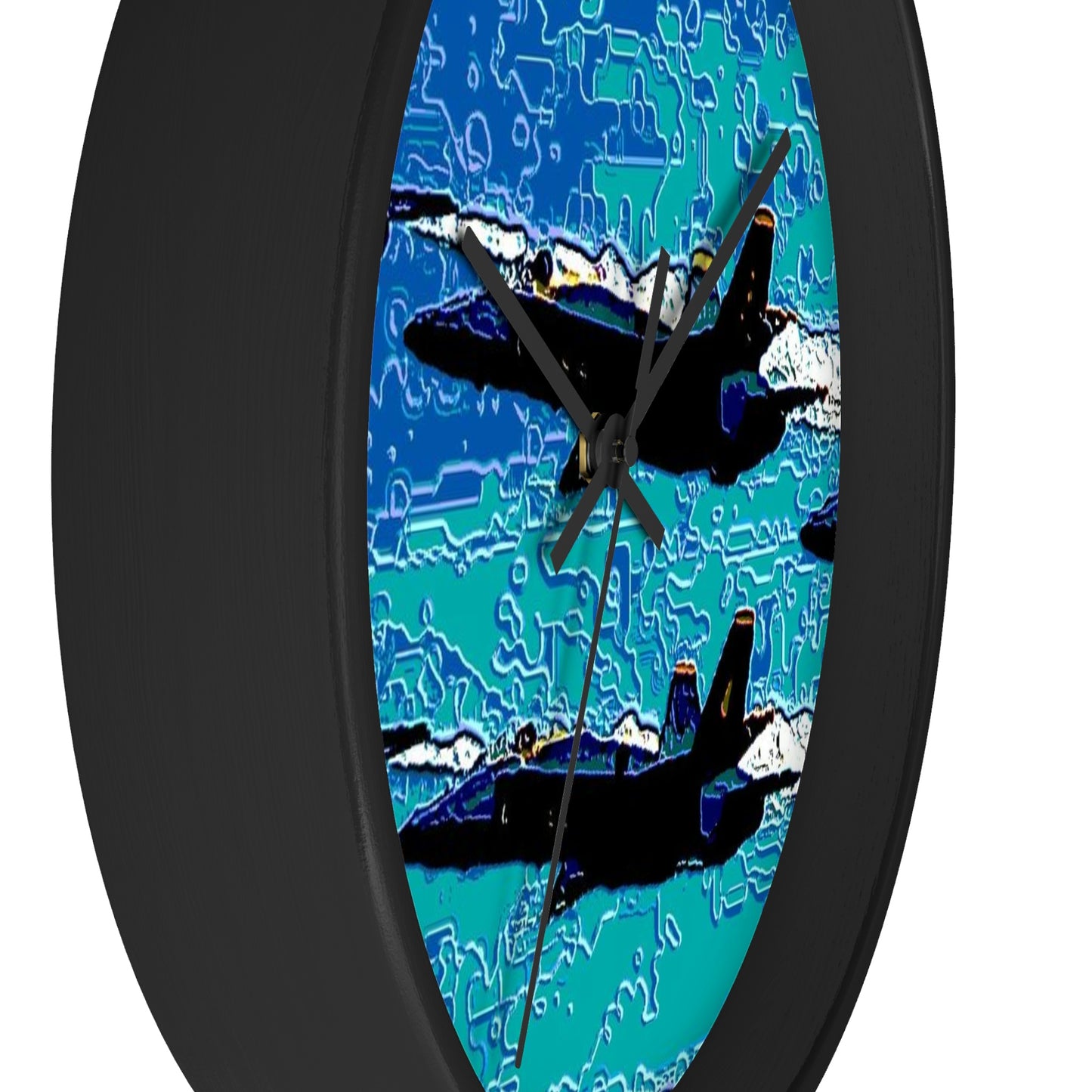 Wall clock ... Seattle Seafair ..."Blue Angels Run Over Lake Washington" ... Circa Mid 1980's ... Dr FJ Holt ... Original Works ...