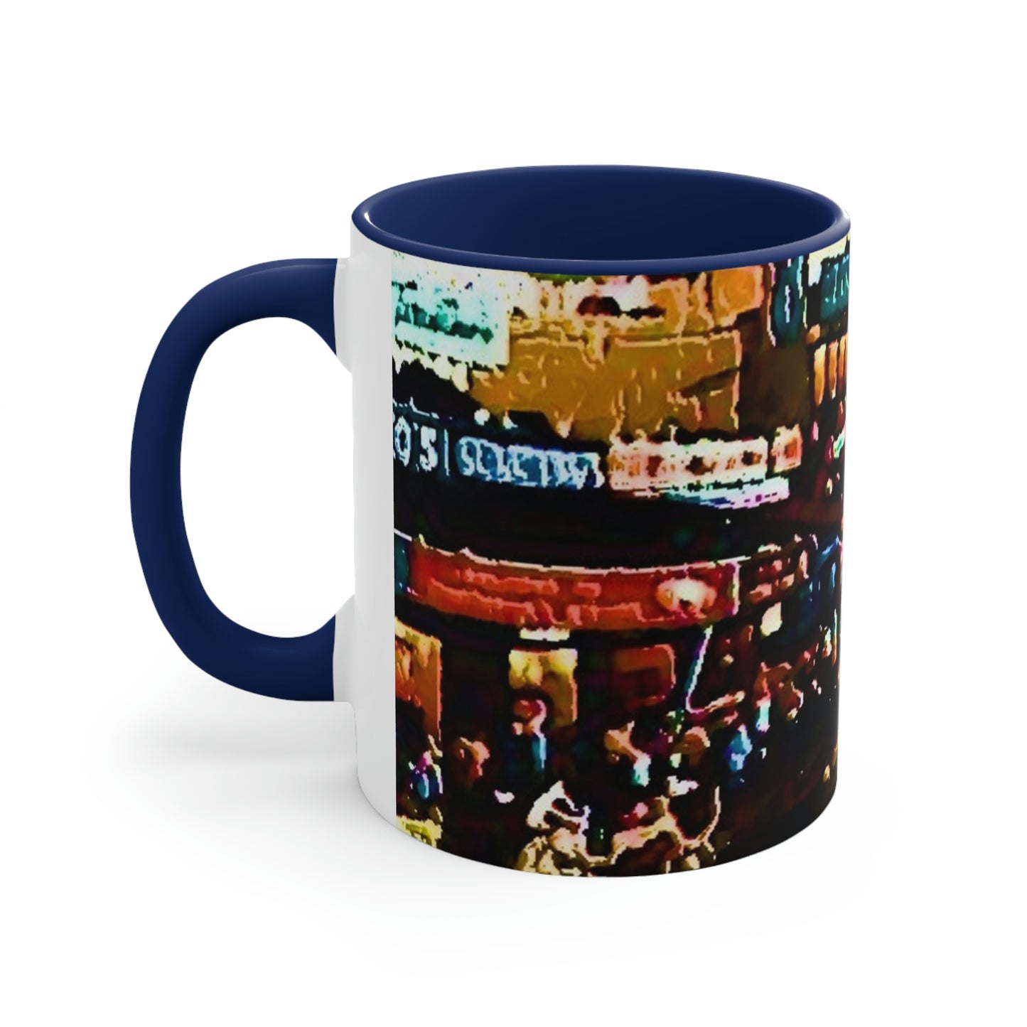Accent Coffee Mug, 11oz ...  "No.9 Fishermen's Grotto - Fishermen's Wharf, SF, California" ... Family Archives: 1970's ... Original Works ...