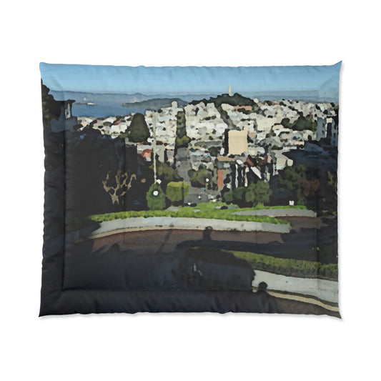 Comforter ... "Lombard Street San Francisco, CA, USA" ... Family Archives 1970's ... Original Works ...