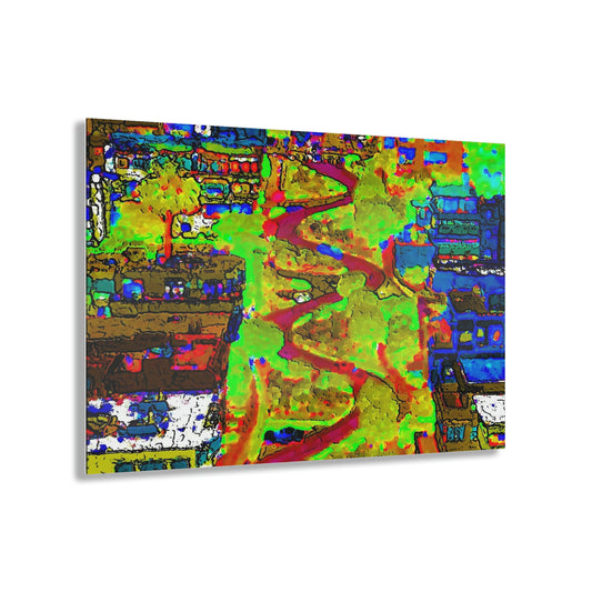 Acrylic Prints ... A Crazy Street ... 'Eight Winding Curve-Switchbacks' ... "Lombard Street, San Francisco, CA' ... Family Archives: 1970's ... Original Works ...