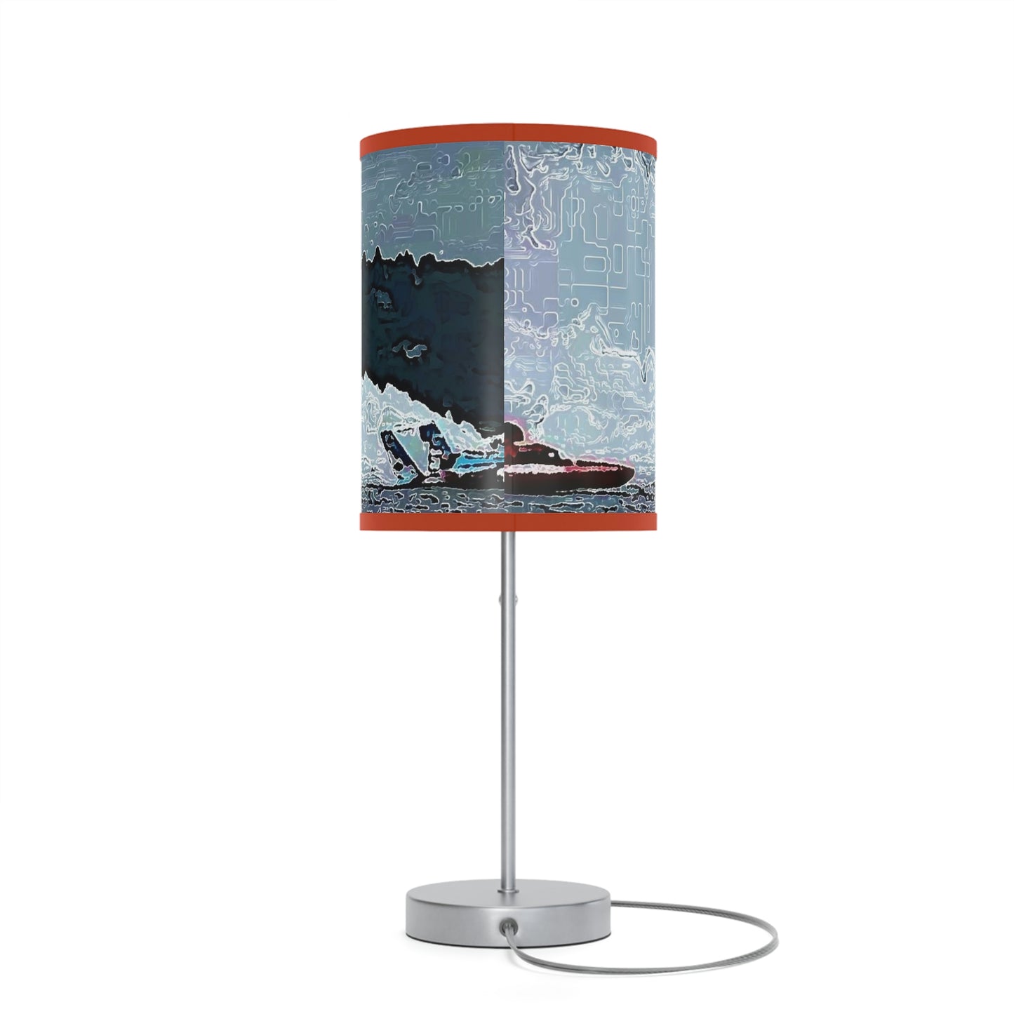 Lamp on a Stand, US|CA plug ... Seattle Columbia Cup On Lake Washington ... "Dave Wilcox Heads For The Win" ... Associate Gift-Photo ... Original Works ...