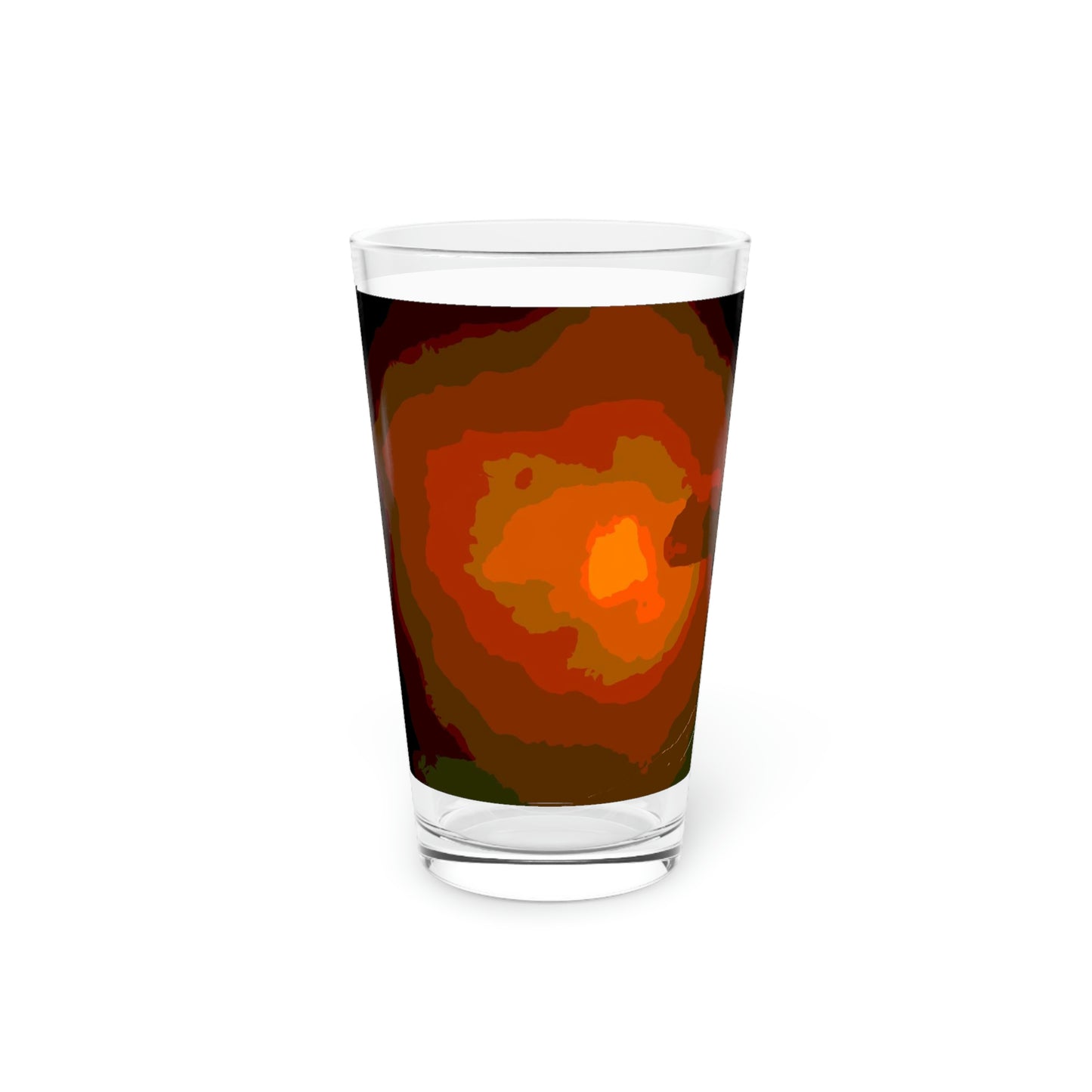 Pint Glass, 16oz ... Ruger .357 Magnum Early-Morning-Target-Practice ... 'Circa April 2022' ... Original Works ...