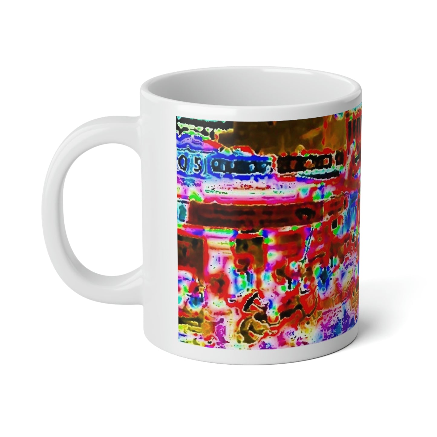Jumbo Mug, 20oz ... "No.9 Fishermen's Grotto - Fishermen's Wharf, SF, California" ... Family Archives: 1970's ... Original Works ...