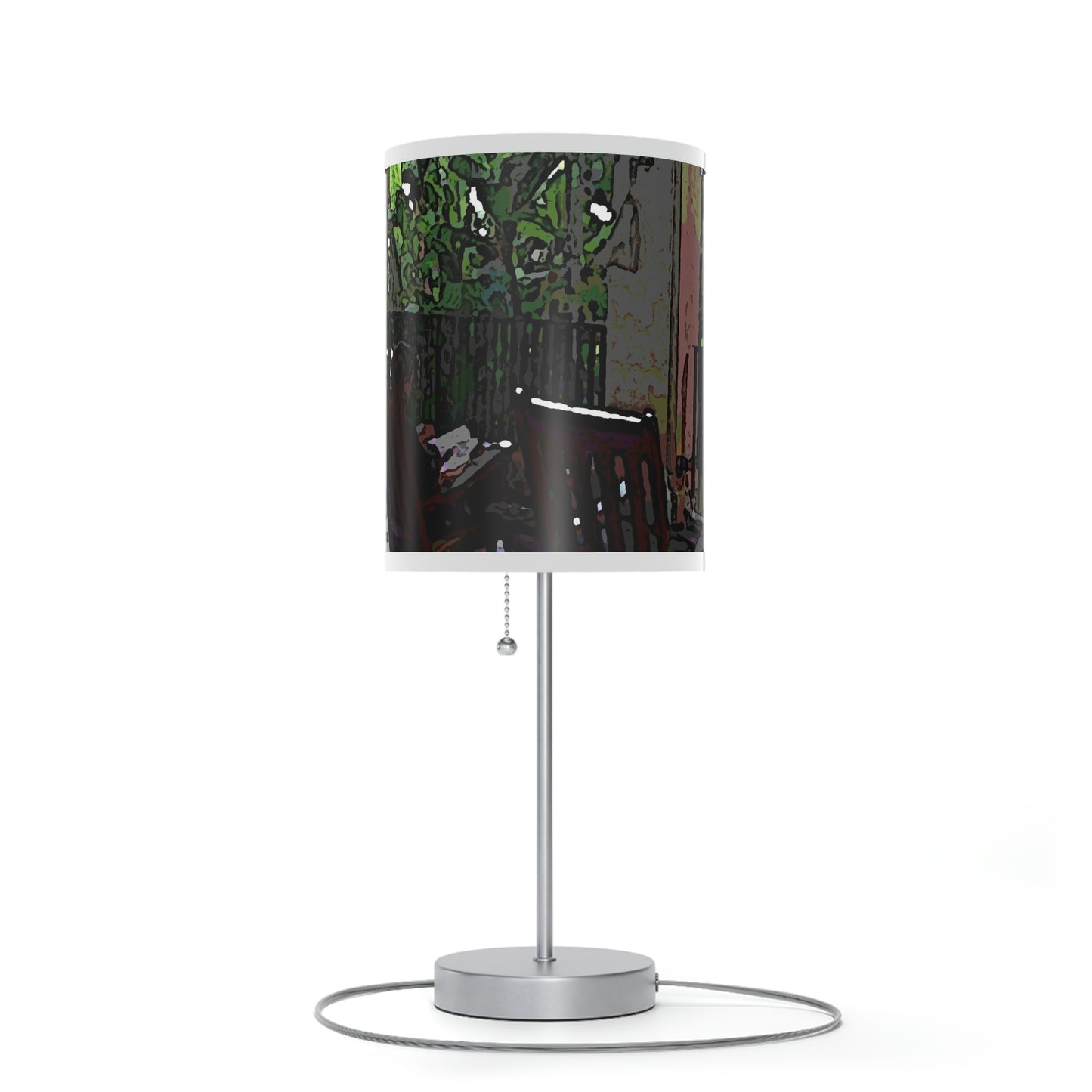Lamp on a Stand, US|CA plug ...Lanai & Rocking Chairs At: 'The Pink Palace' ... The Royal Hawai'ian ... Honolulu, HI ... '27Oct2014' ... Original Works ...