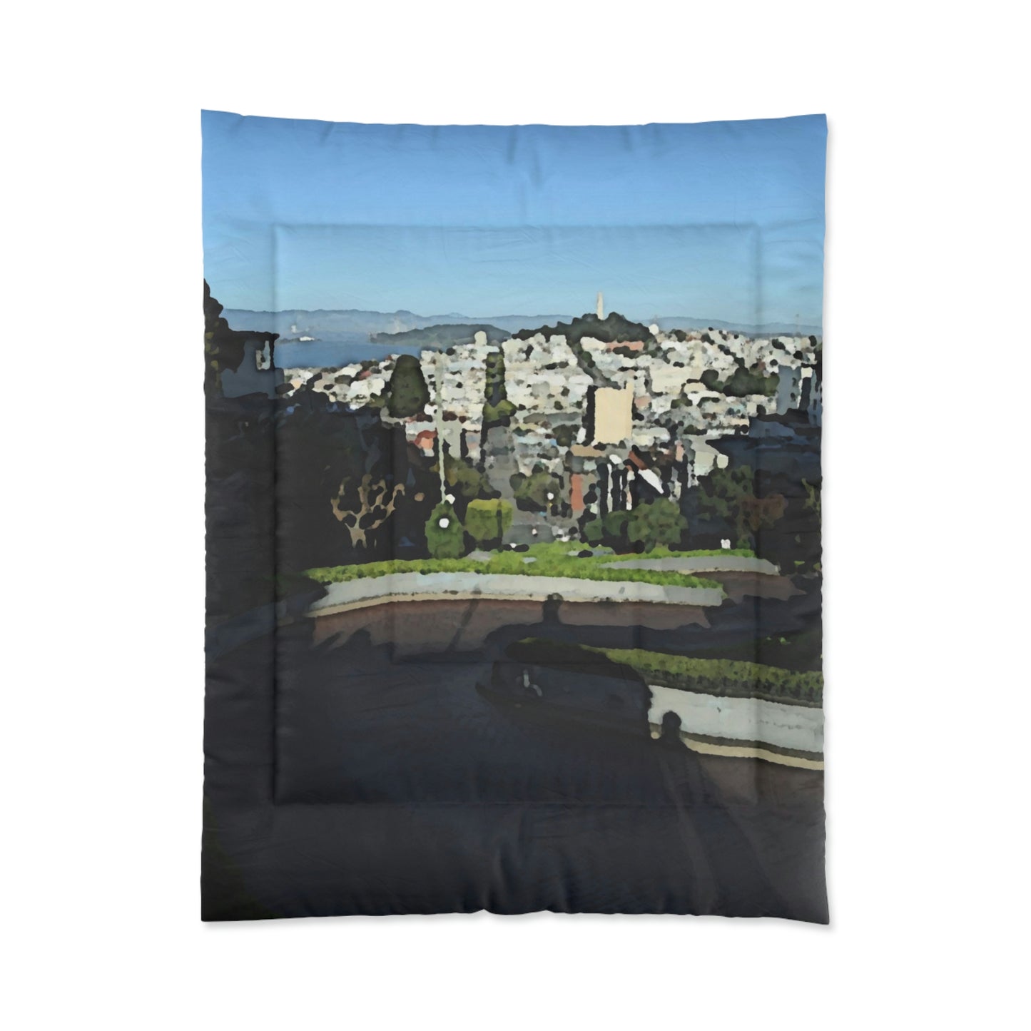 Comforter ... "Lombard Street San Francisco, CA, USA" ... Family Archives 1970's ... Original Works ...