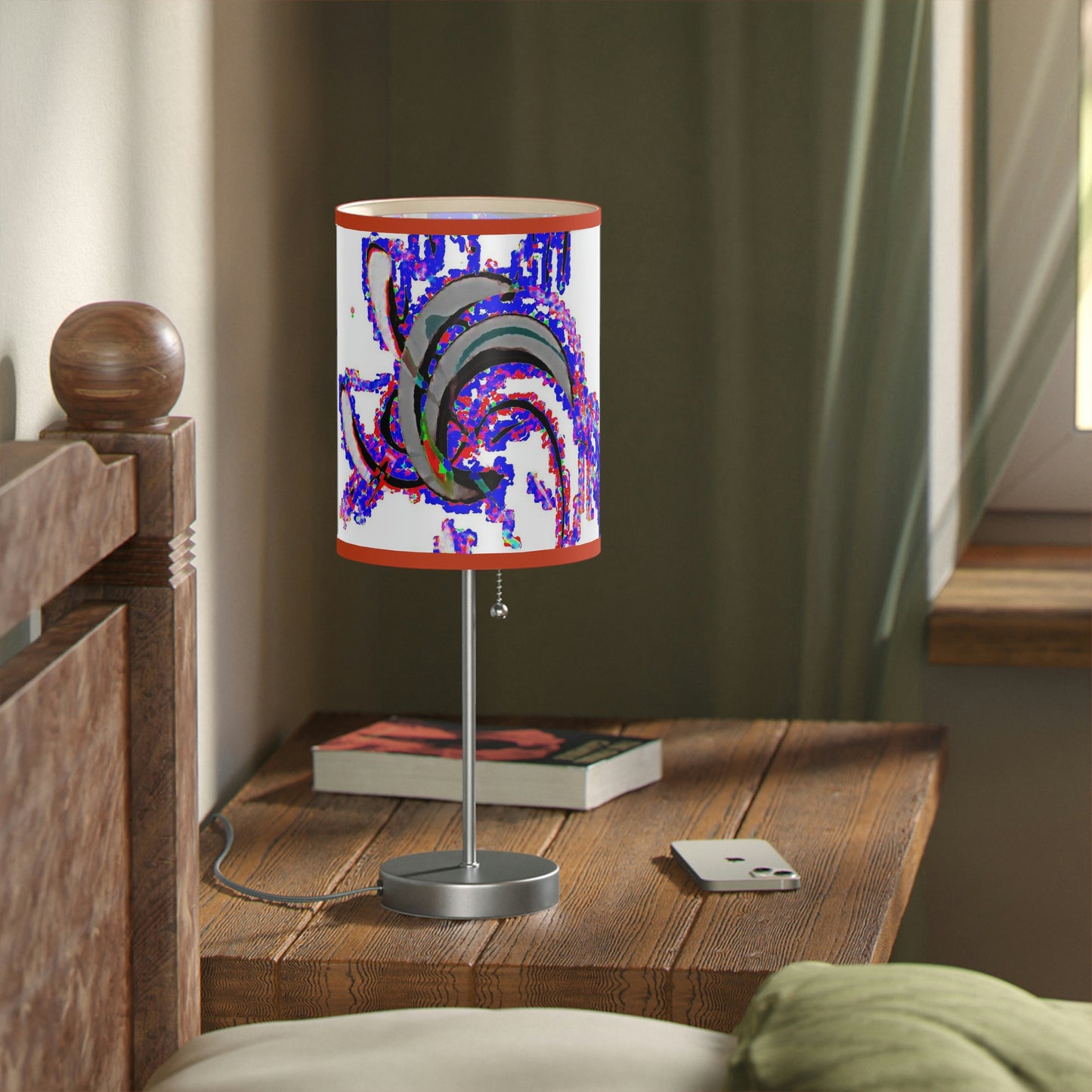 Lamp on a Stand, US|CA plug ... "Waning Moon" ... Central Idaho ... October 2022 ... Rendering Time: 22 Hours ... Original Works ...