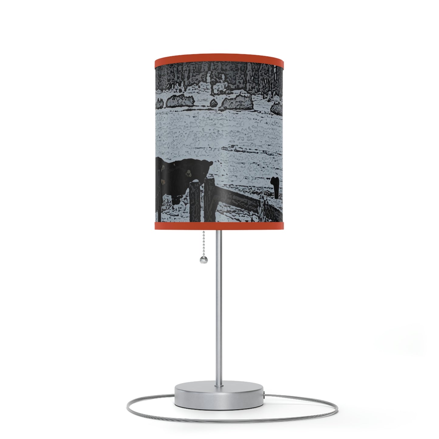 Lamp on a Stand, US|CA plug ... A Quiet Morning ... "Along The Red River & Nature Preserve Plateau" ... Jan23 ... Original Works ...