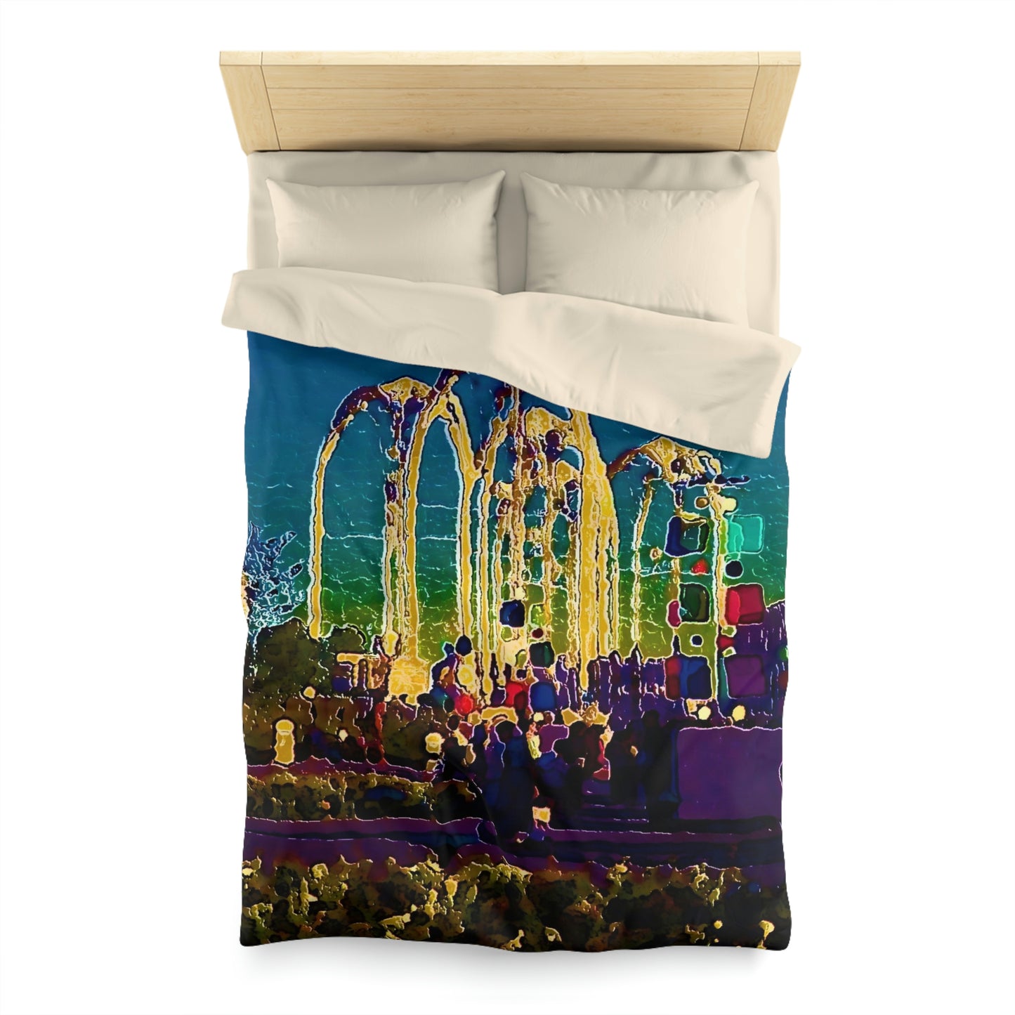 Microfiber Duvet Cover ... "Arches 'Like-No-Other' ... " Seattle World's Fair: 1962. A Family Original ...