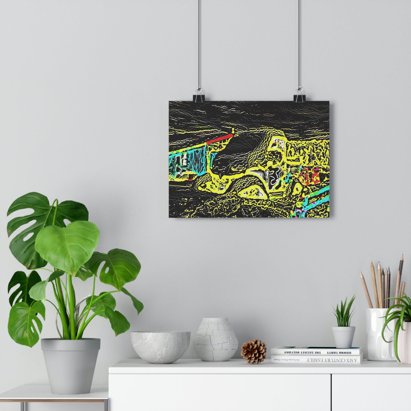 Giclée Art Print ... "Snow Vehicle In Snow Storm At-Rest" ... Circa 12Mar23 ... Central Idaho ... 18-Hours Rendering Time: Original Works ...