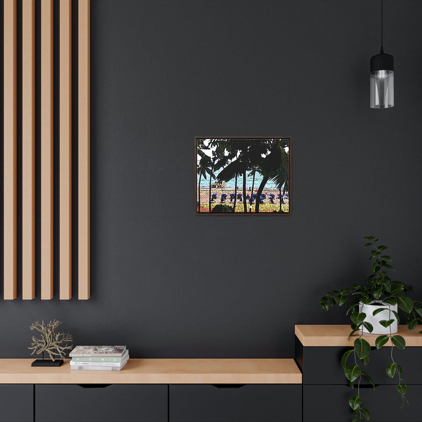 Gallery Canvas Wraps, Horizontal Frame ... "A Beautiful Beach Amongst The Palms" ... The Outrigger Waikiki, Honolulu, Oahu ... Original Works ...