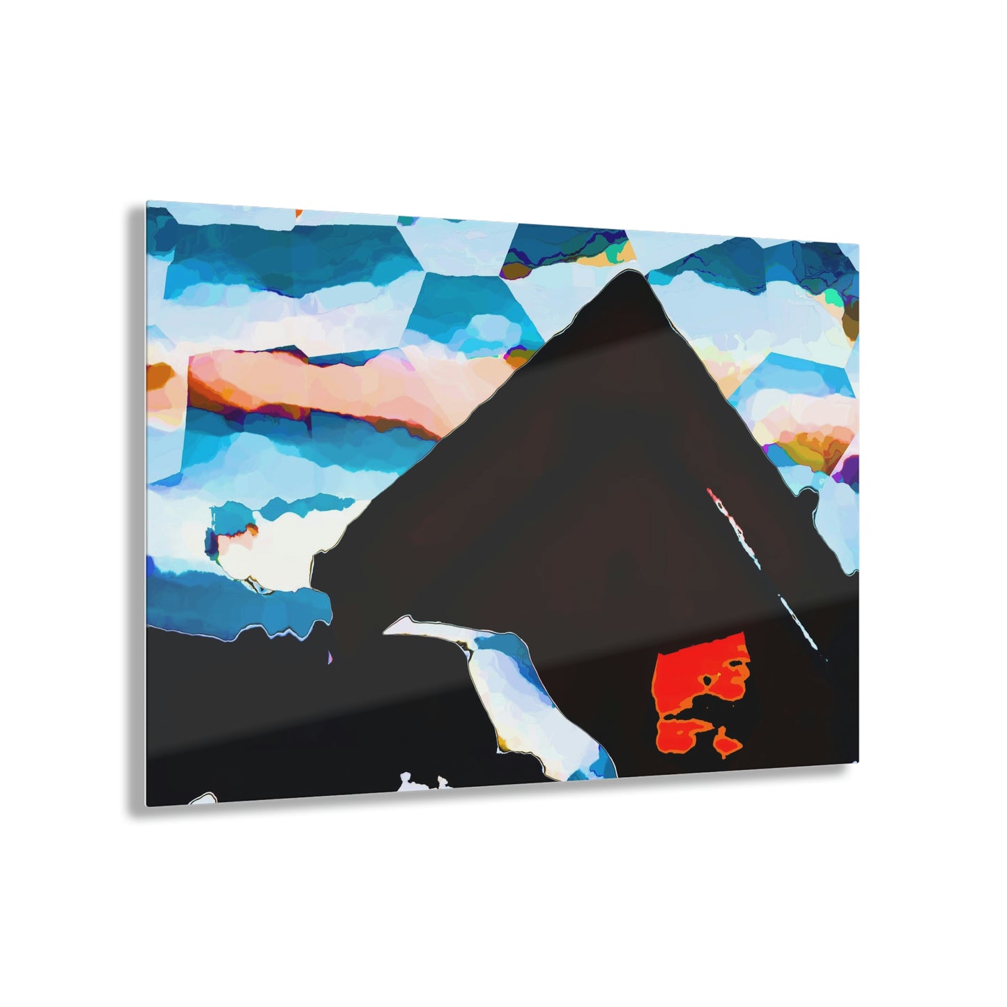 Acrylic Prints ... After An Intense Snow Storm ... 'Digging Out' ... A Vehicle & Cabin "In The Mountains" ... March 2023 ... Original Works ...