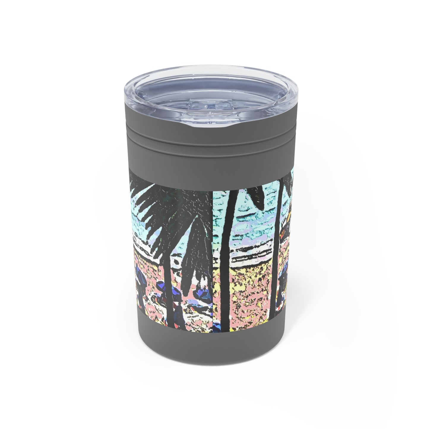 Vacuum Insulated Tumbler, 11oz ... "A Beautiful Beach Amongst The Palms" ... The Outrigger Waikiki, Honolulu, Oahu ... Original Works ...