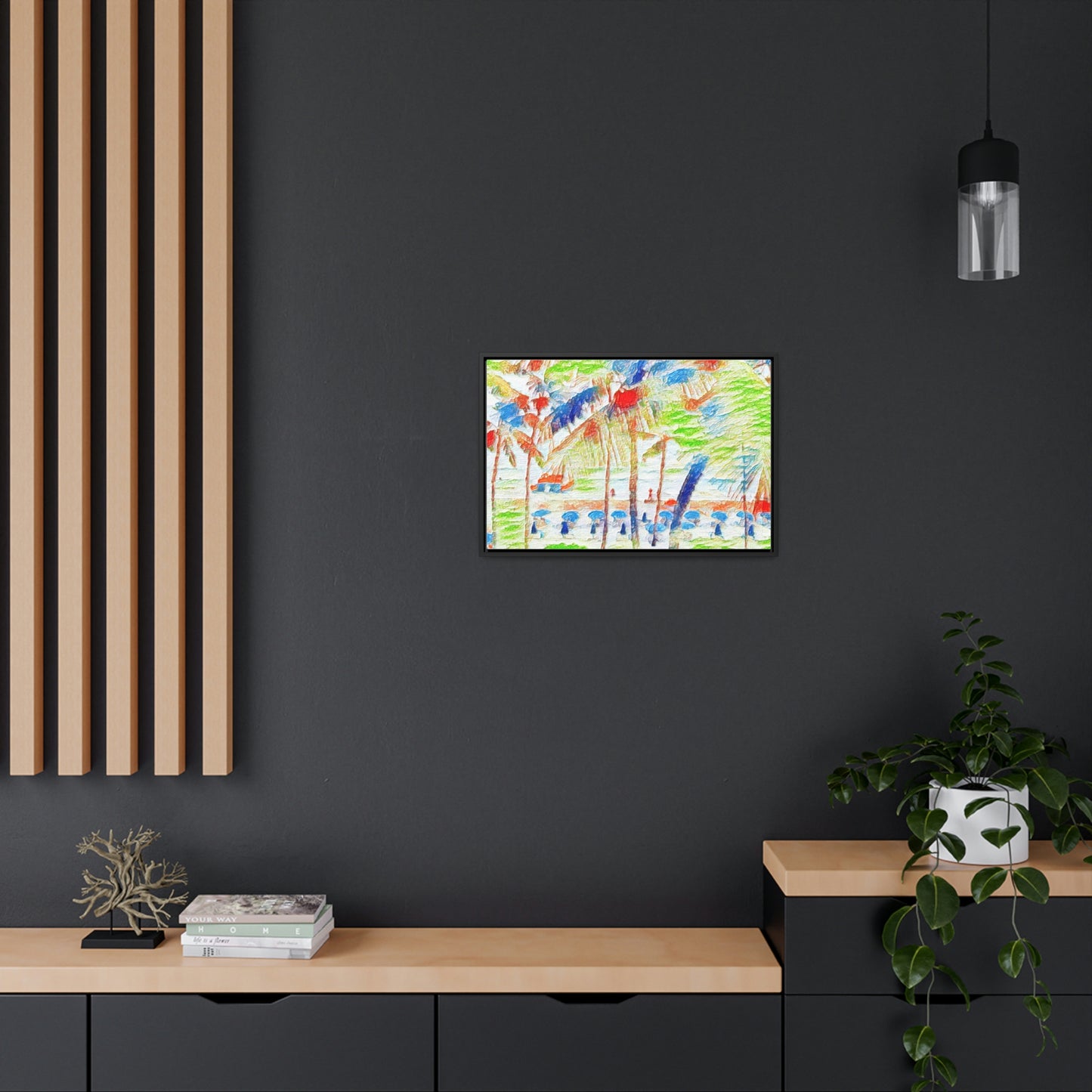 Gallery Canvas Wraps, Horizontal Frame ... "The Royal Hawai'ian: Waikiki Beach_Beach" ... Honolulu, HI ... Ocotber 2014 (Halloween) ... Original Works ...