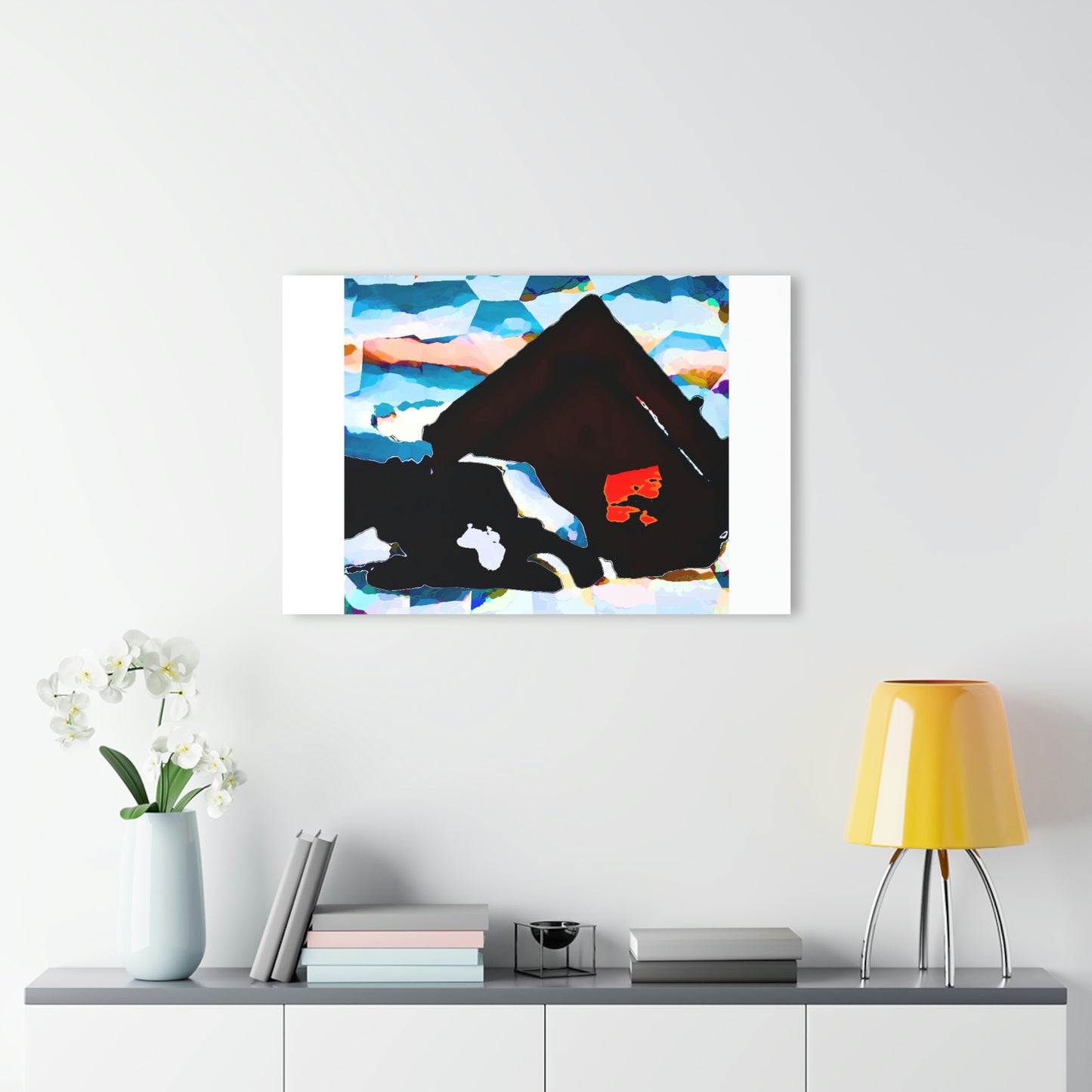 Acrylic Prints (French Cleat Hanging) ... After An Intense Snow Storm ... 'Digging Out' ... A Vehicle & Cabin "In The Mountains" ... March 2023 ... Original Works ...