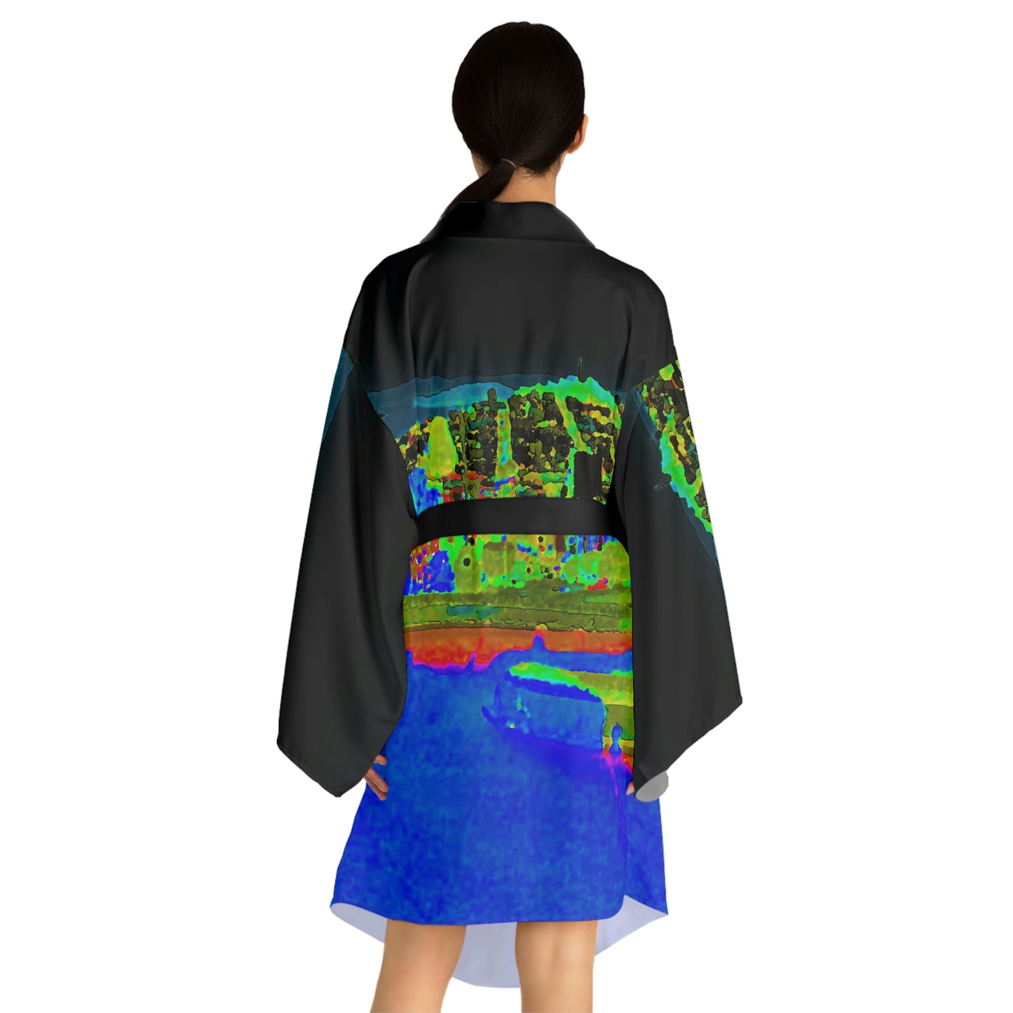 Long Sleeve Kimono Robe ... "Lombard Street San Francisco, CA, USA" ... Family Archives 1970's ... Original Works ...