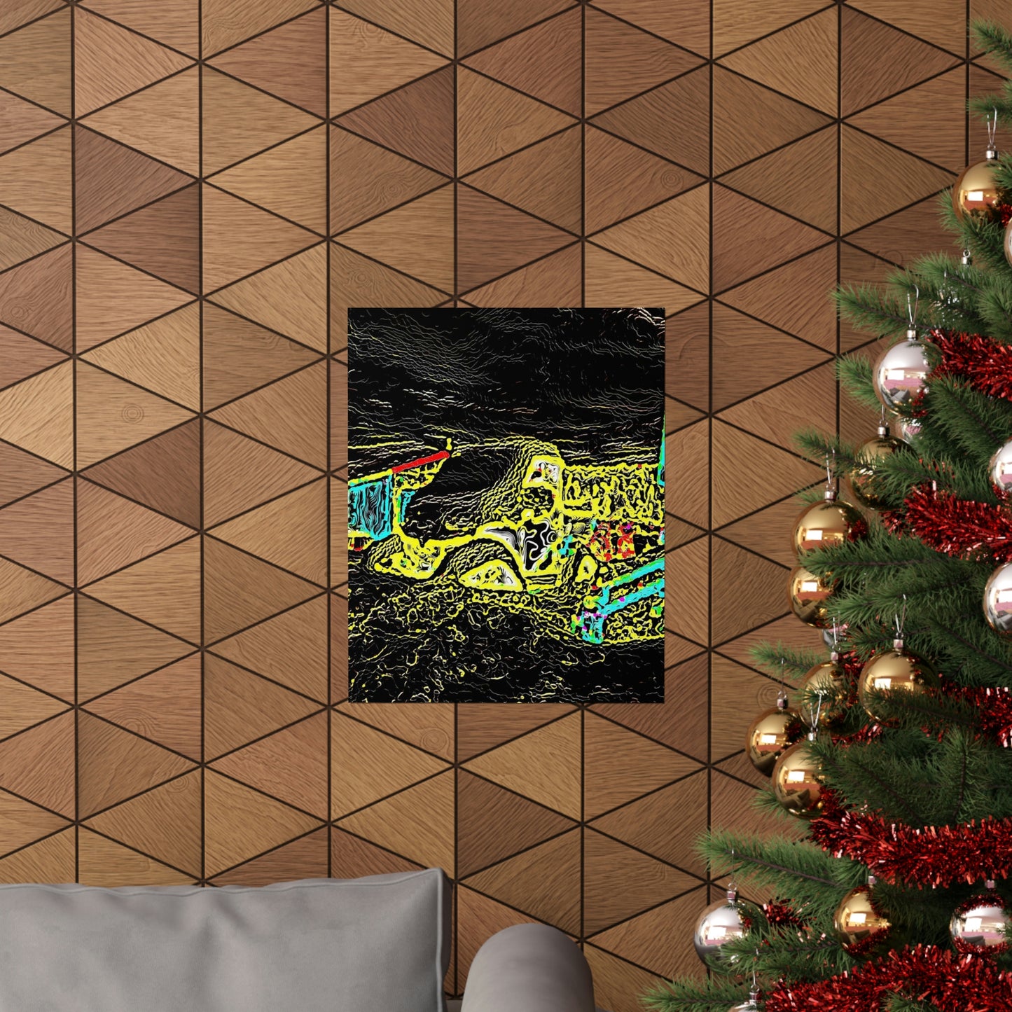 Premium Matte Vertical Posters ... "Snow Vehicle In Snow Storm At-Rest" ... Circa 12Mar23 ... Central Idaho ... 18-Hours Rendering Time: Original Works ...