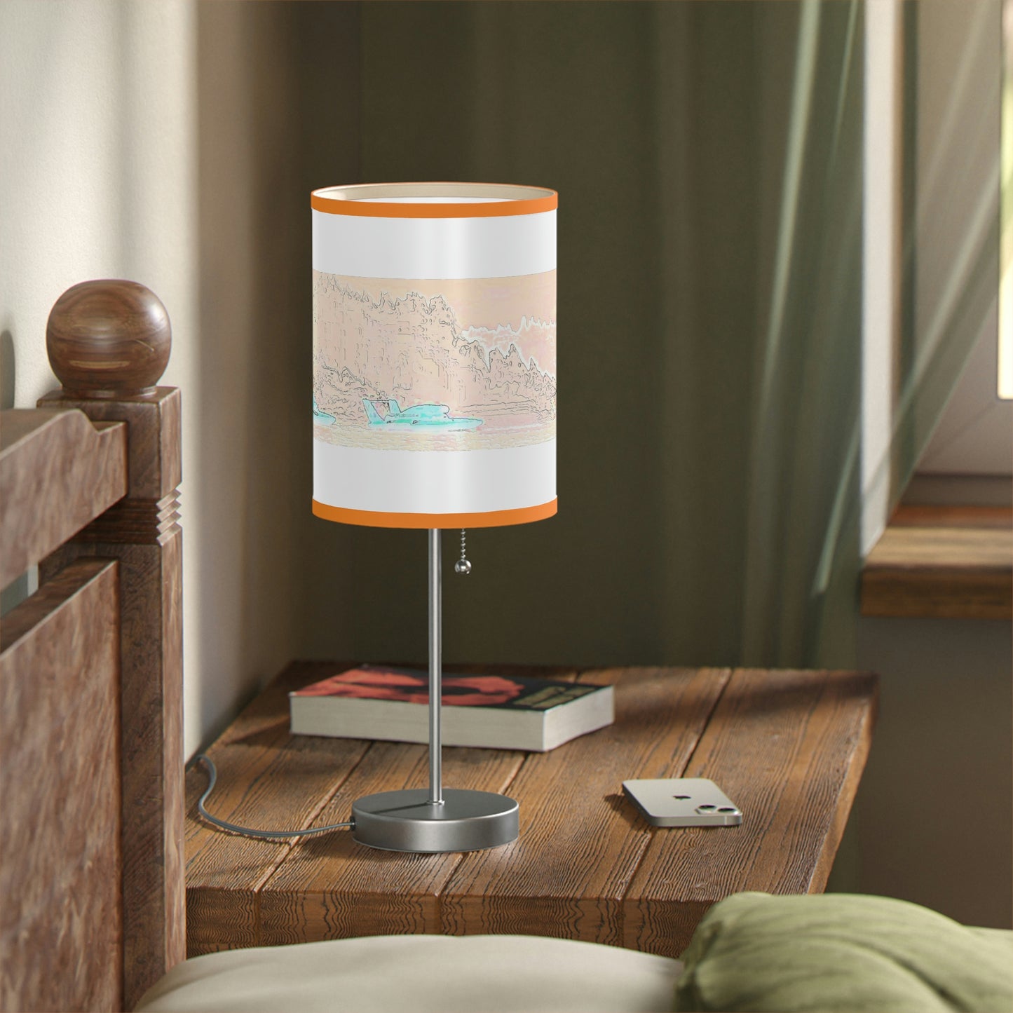 Lamp on a Stand, US|CA plug ... Seattle Columbia Cup On Lake Washington ... "Dave Wilcox Heads For The Win" ... Associate Gift-Photo ... Original Works ...