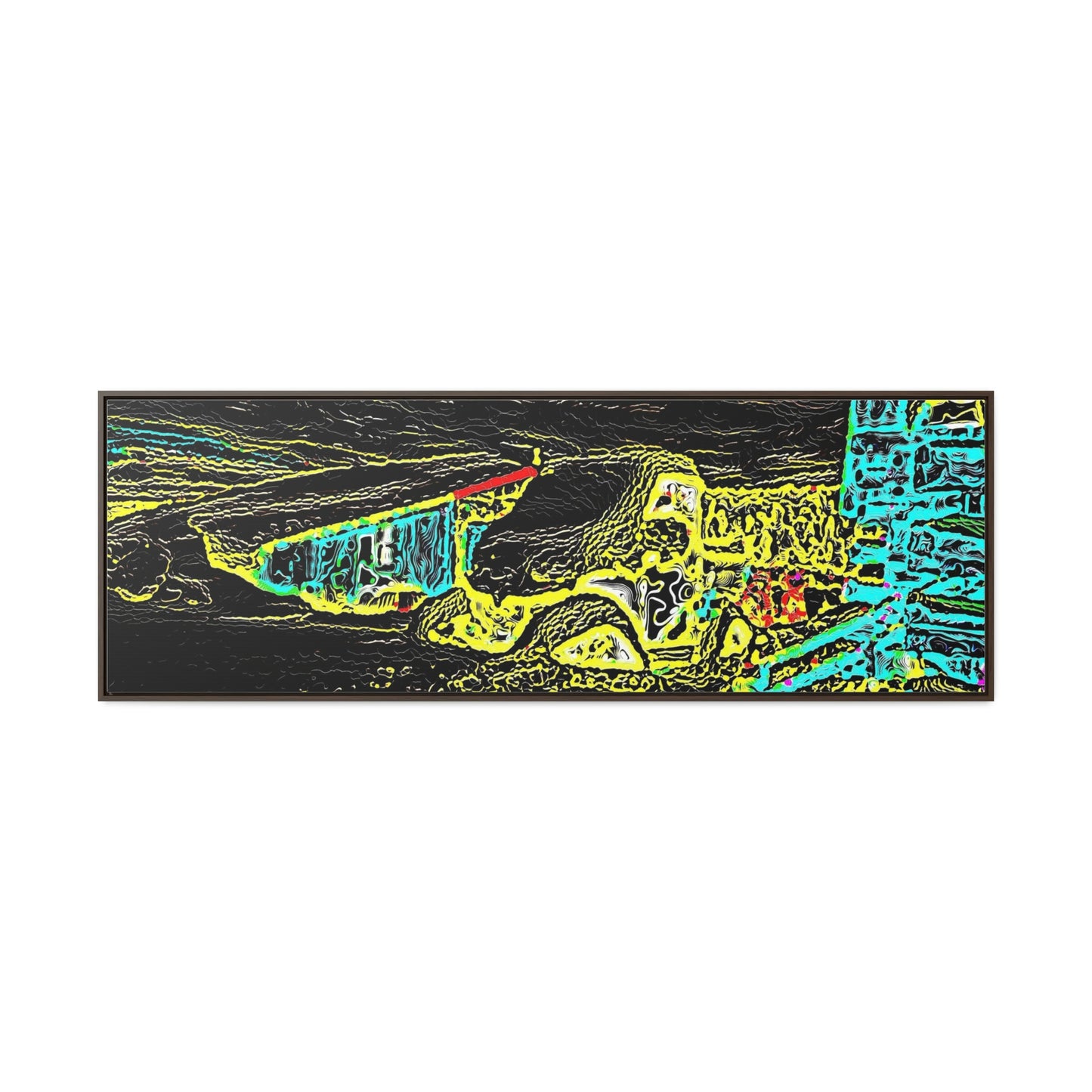 Gallery Canvas Wraps, Horizontal Frame ... "Snow Vehicle In Snow Storm At-Rest" ... Circa 12Mar23 ... Central Idaho ... 18-Hours Rendering Time: Original Works ...