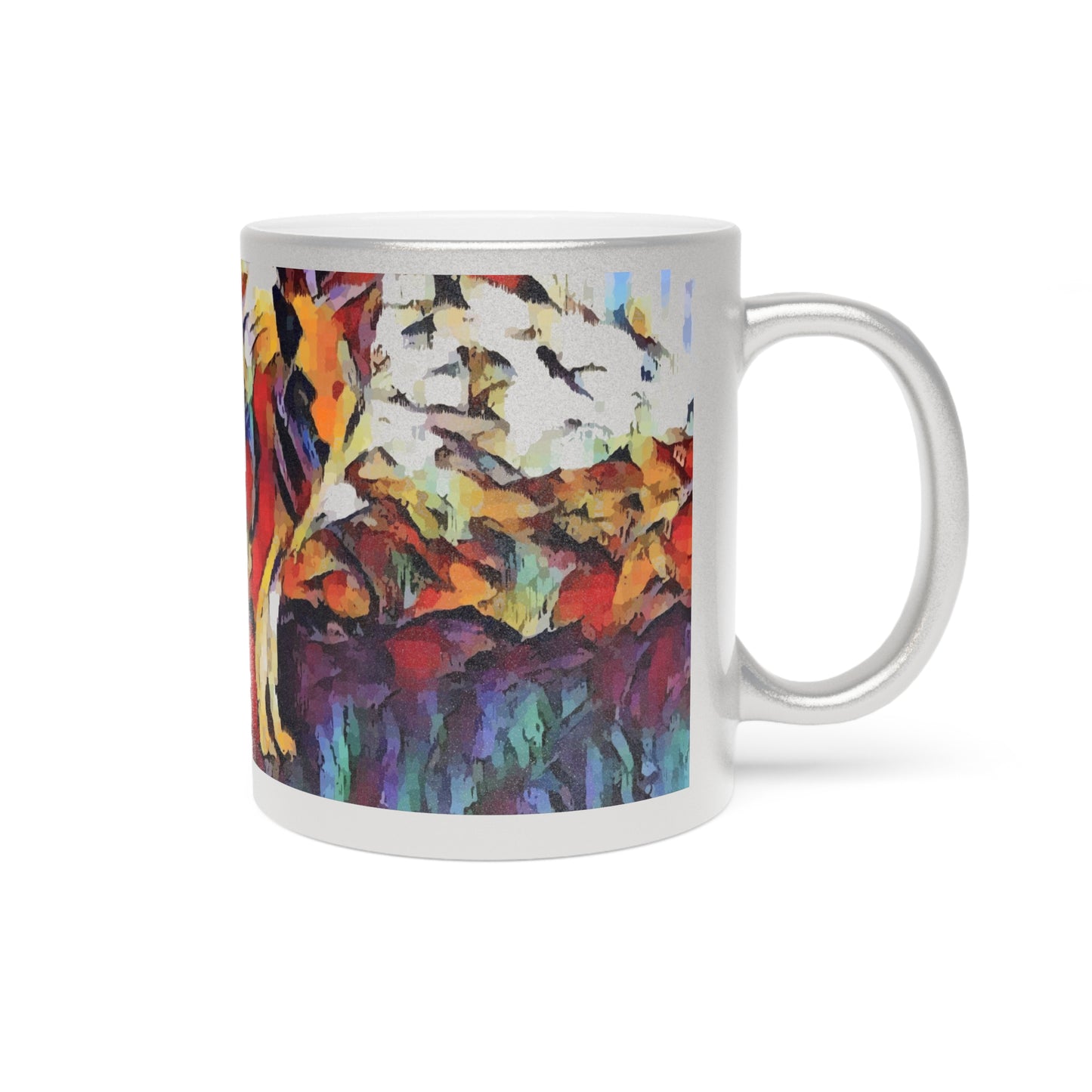 Metallic Mug (Silver\Gold) ... Coyote ... "Yosemite Valley: Circa May23 ... KPH Base Photo" ... Original Works ...