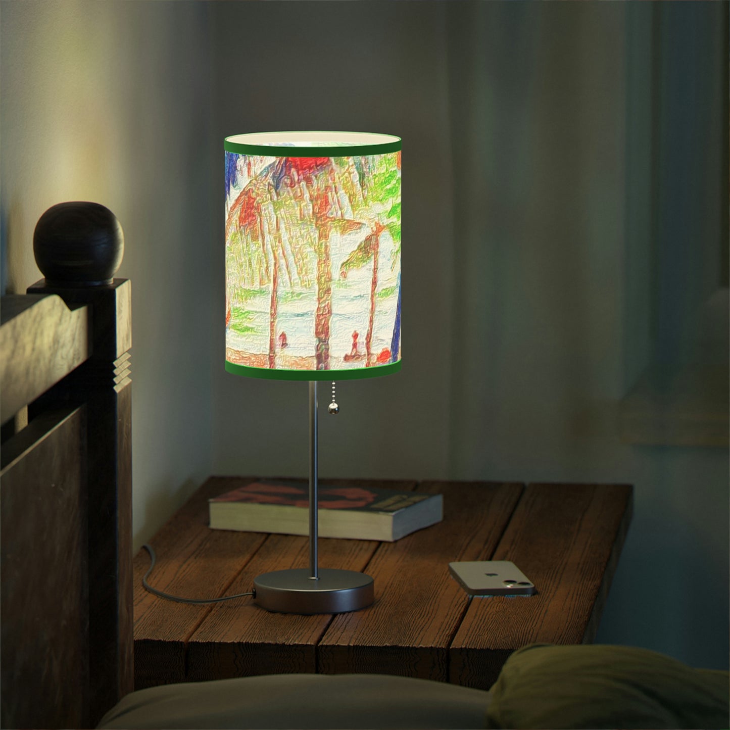 Lamp on a Stand, US|CA plug ... "The Royal Hawai'ian: Waikiki Beach_Beach" ... Honolulu, HI ... Ocotber 2014 (Halloween) ... Original Works ...