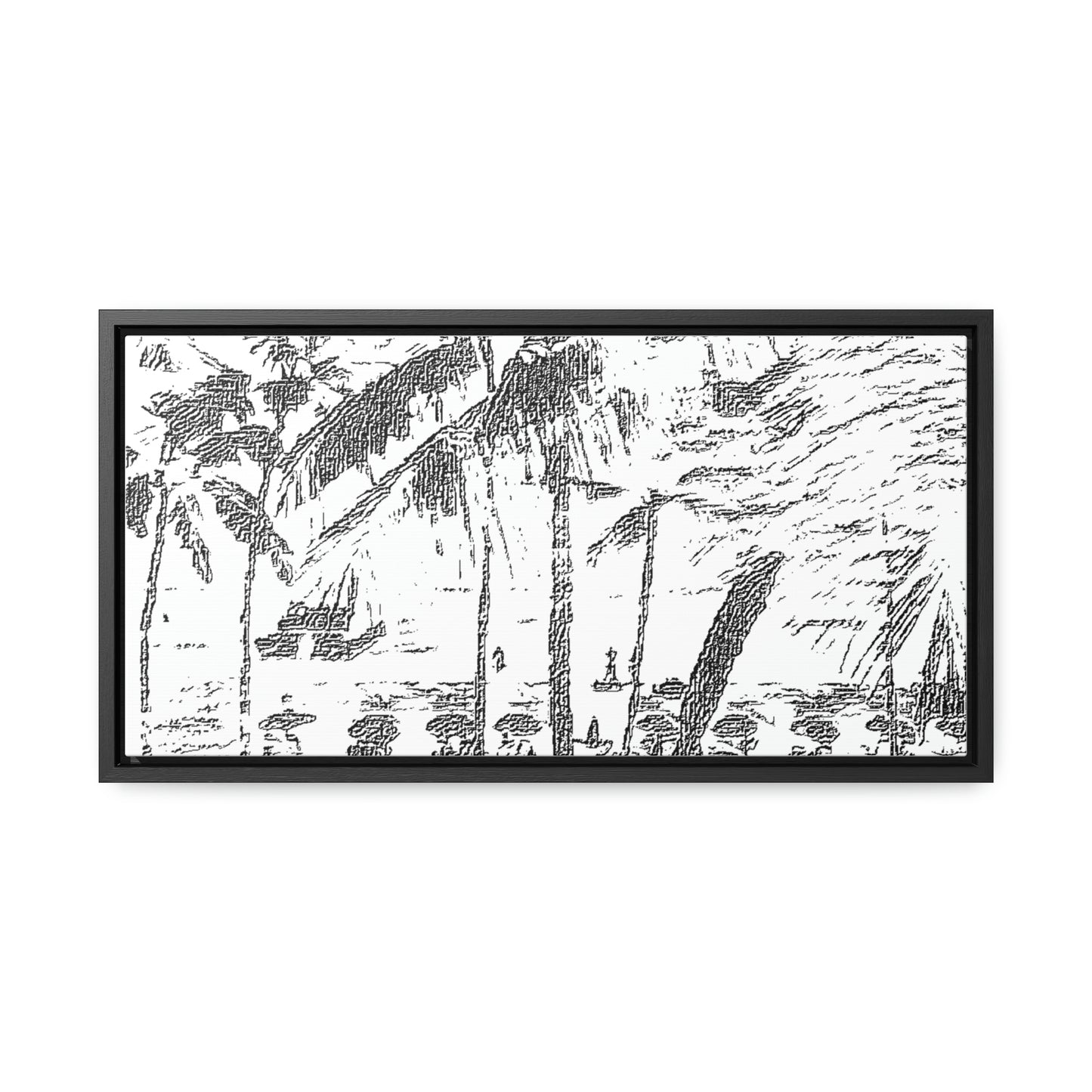 Gallery Canvas Wraps, Horizontal Frame ... "The Royal Hawai'ian: Waikiki Beach_Beach" ... Honolulu, HI ... Ocotber 2014 (Halloween) ... Original Works ...