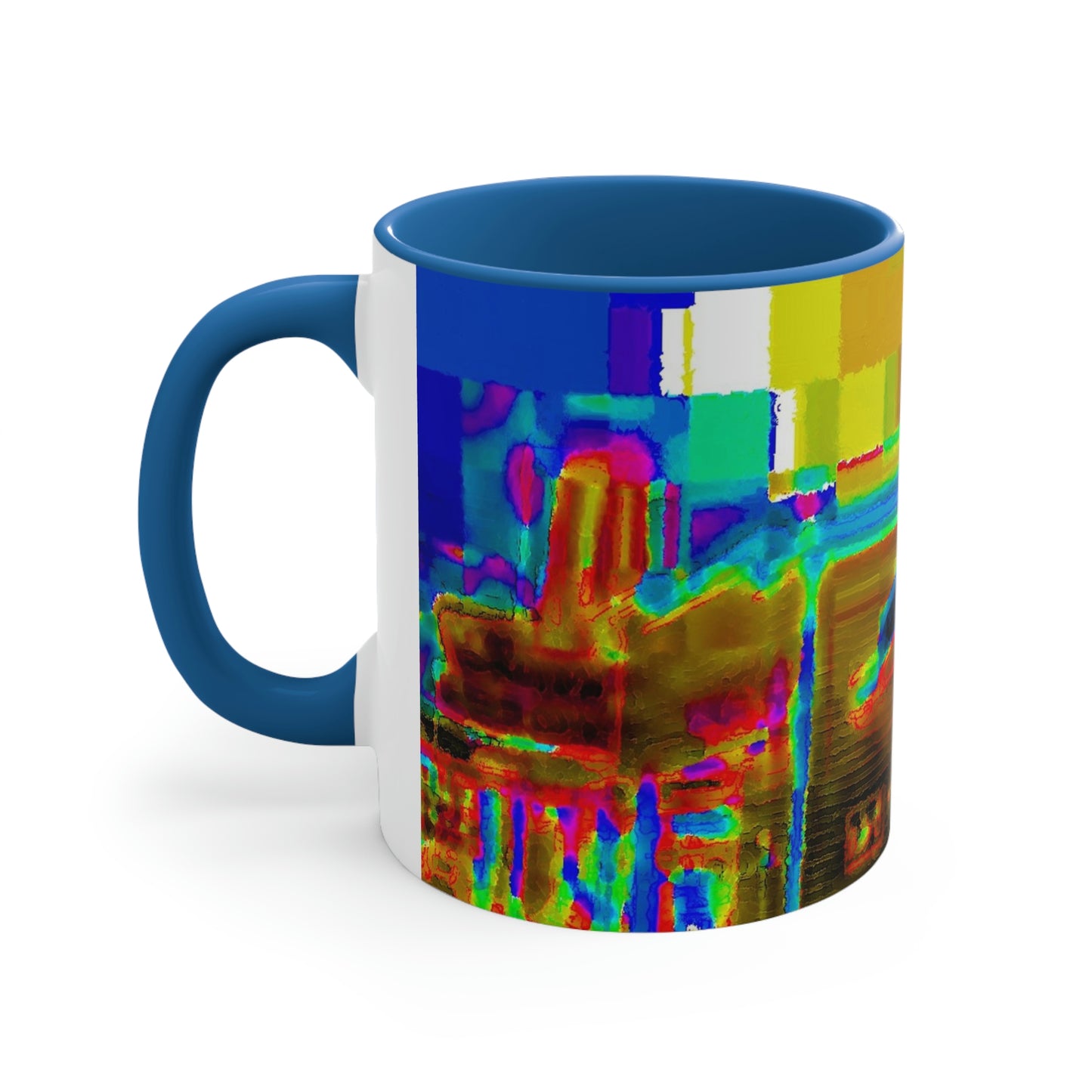 Accent Coffee Mug, 11oz ...  In-A-Hurry & Stressed? ... Remember: Keep "Clam" ... Clam_Happy ...  'Ivars: Seattle Waterfront' ... Personal Archives ... Original Works ...