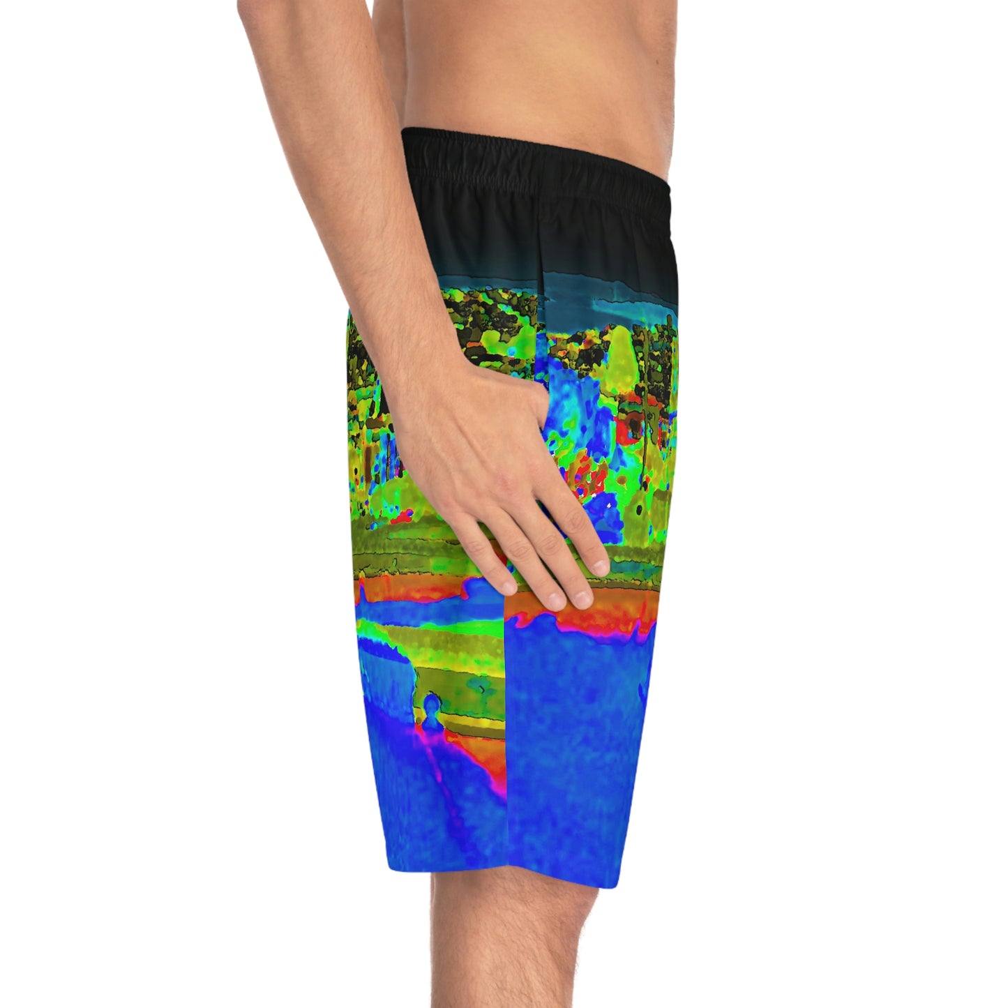 Men's Board Shorts (AOP) ... "Lombard Street San Francisco, CA, USA" ... Family Archives 1970's ... Original Works ...