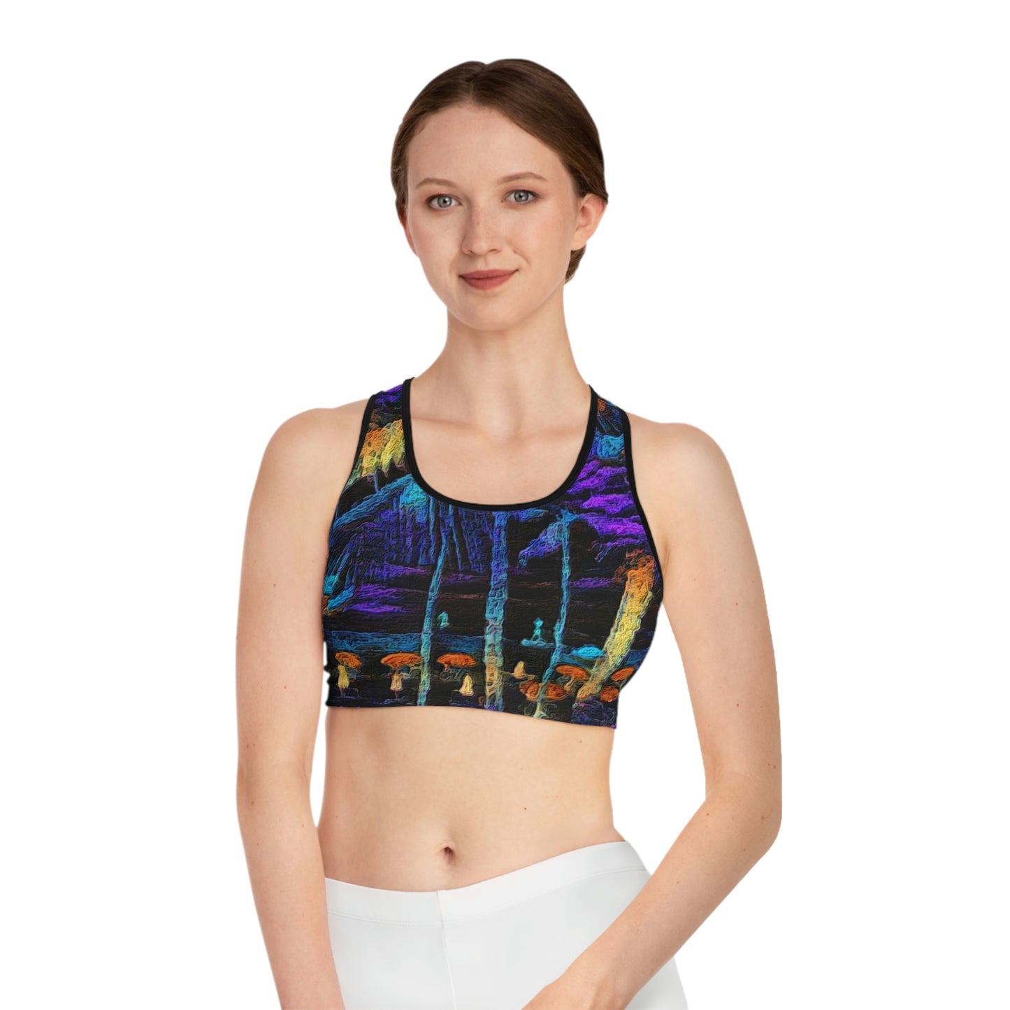 Sports Bra (AOP) ... "The Royal Hawai'ian: Waikiki Beach_Beach" ... Honolulu, HI ... Ocotber 2014 (Halloween) ... Original Works ...