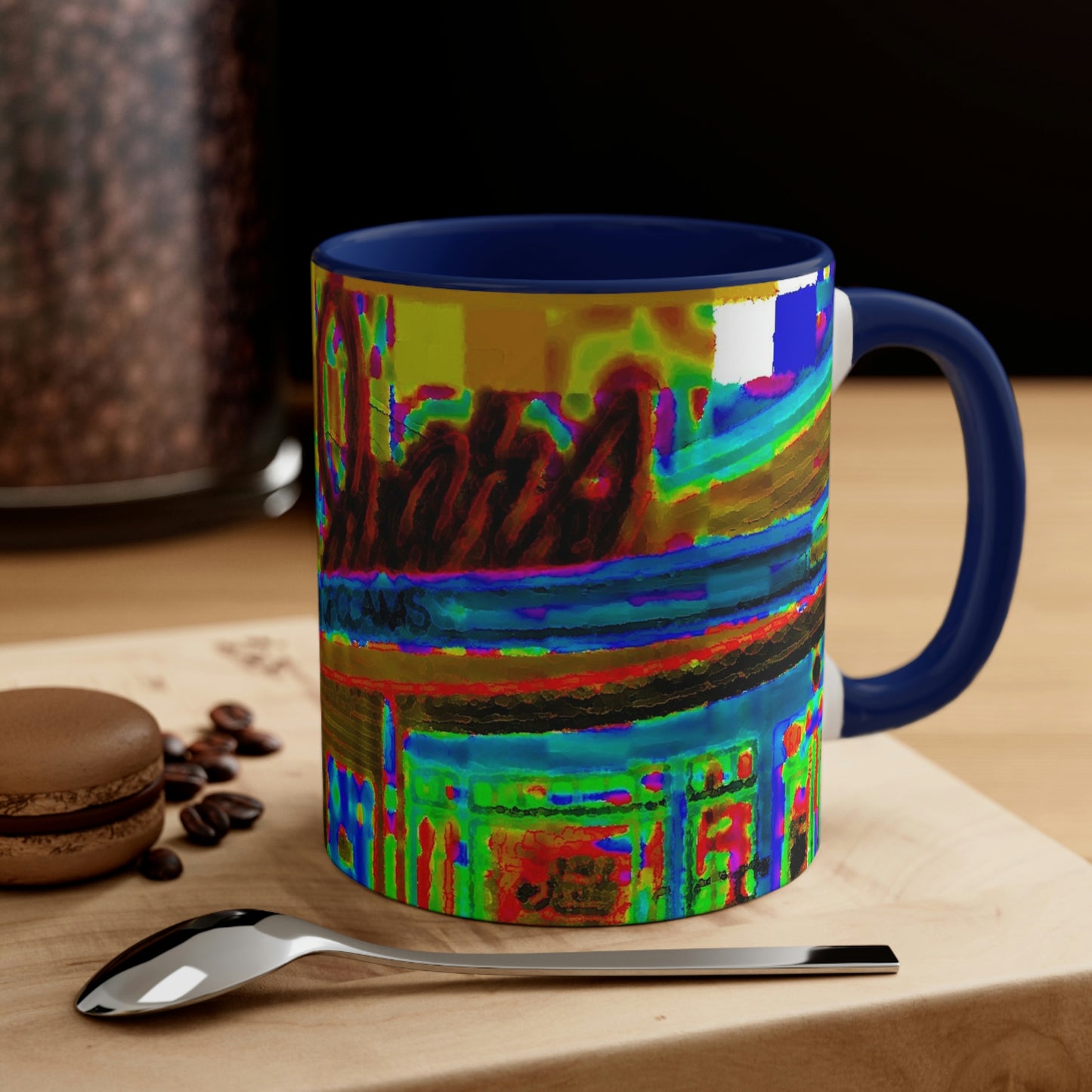 Accent Coffee Mug, 11oz ...  In-A-Hurry & Stressed? ... Remember: Keep "Clam" ... Clam_Happy ...  'Ivars: Seattle Waterfront' ... Personal Archives ... Original Works ...