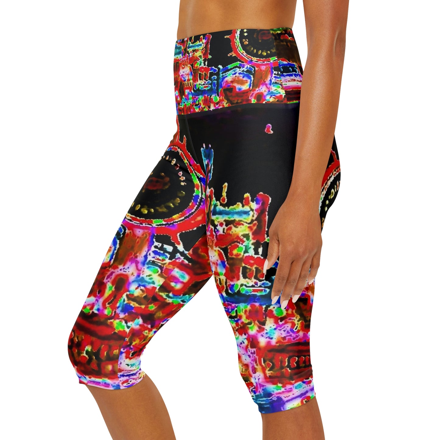 Yoga Capri Leggings ... "No.9 Fishermen's Grotto - Fishermen's Wharf, SF, California" ... Family Archives: 1970's ... Original Works ...