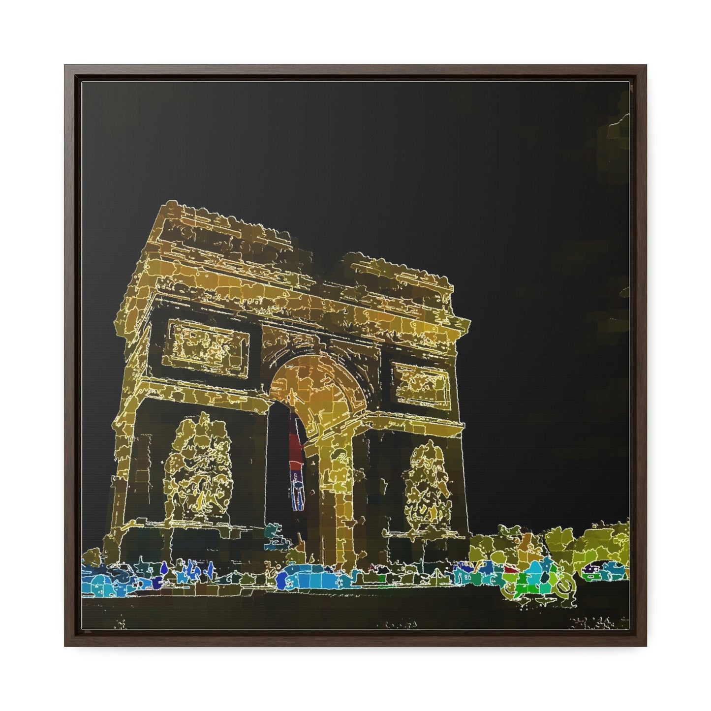 Gallery Canvas Wraps, Square Frame ...  L'Arc de Triomphe ... 'Barbara Joan Bonnell-Holt Photo' ... Circa 1972 ... Oringinal Works ...