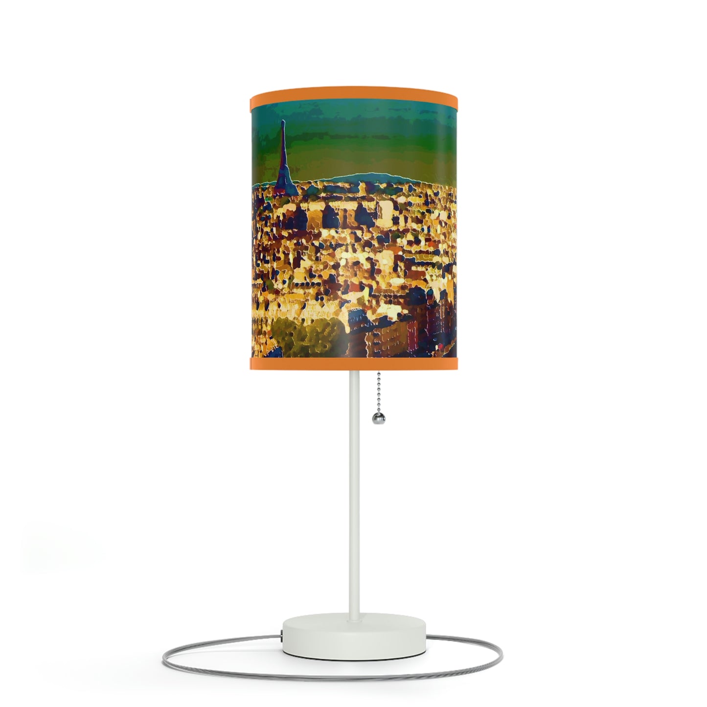 Lamp on a Stand, US|CA plug ... Au Paris ... "Along The River Seine" ... Barbara Joan Bonnel-Holt: 1972 ... Original Works ...
