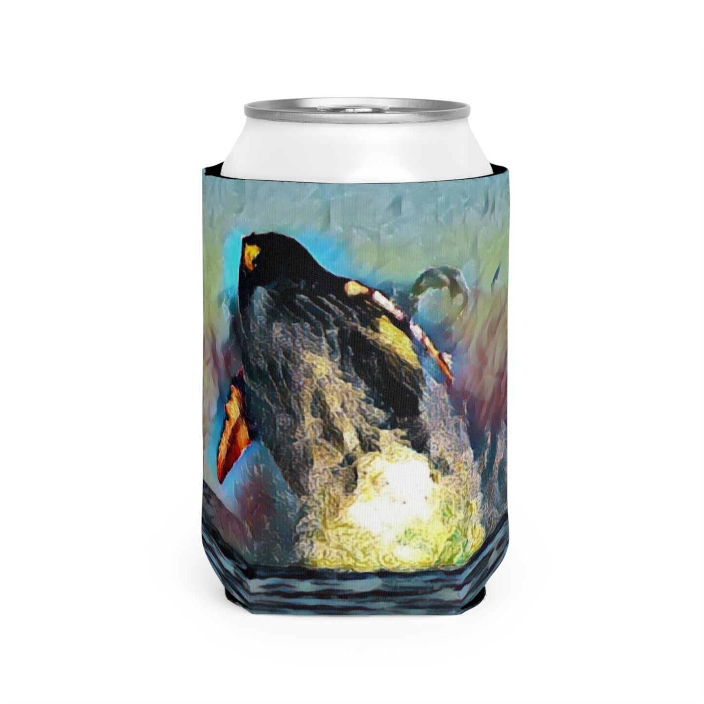 Can Cooler Sleeve ... An Extraordinary Humpback Breach ... 'With Explosive Energy' ... Family Archives (KPH) ... Circa: 21st Century. Maui, HI ... Original Works ...