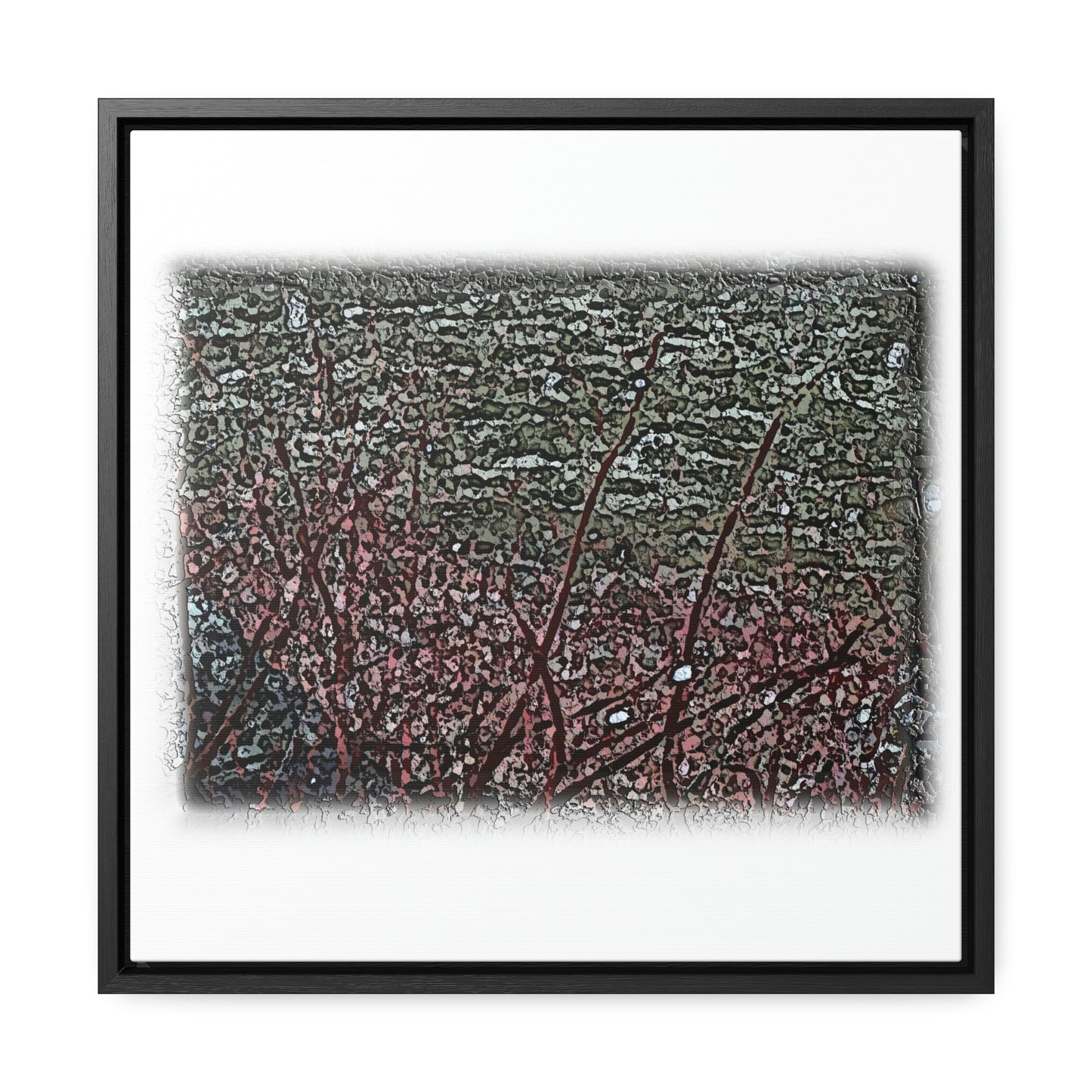 Gallery Canvas Wraps, Square Frame ... "A River Runs Through It" ... Red-Osier-Dogwood (Cornus Stonlifera 'Rubra') .. Original Works ... Central Idaho ...