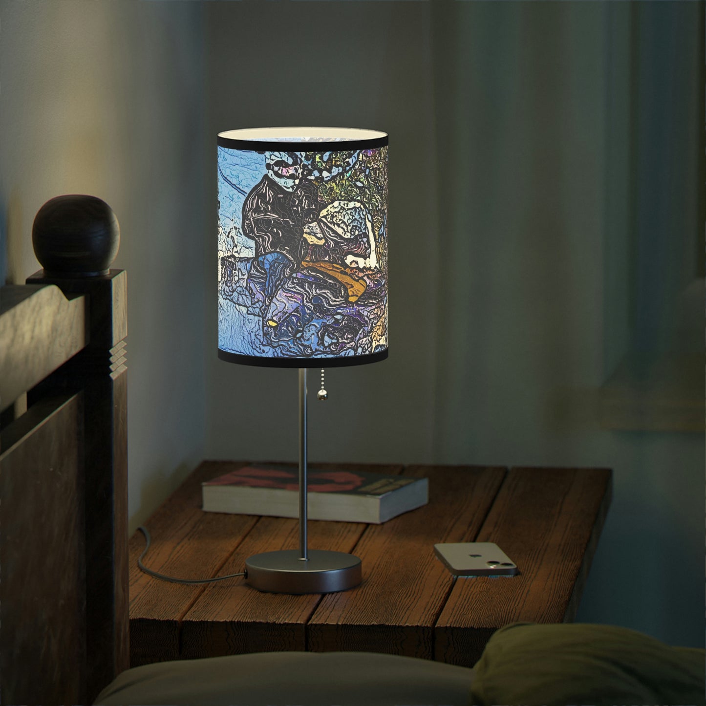 Lamp on a Stand, US|CA plug ... Blasting Through-The-Powder ... 'Central Idaho Mounains ... ' 2Dec22 ...