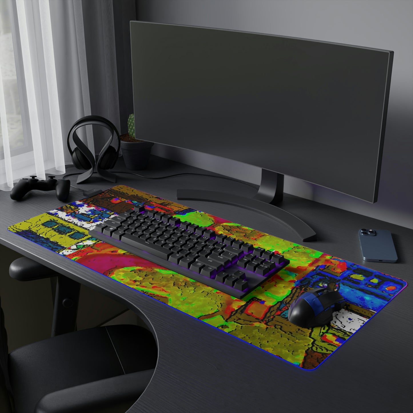 LED Gaming Mouse Pad ... A Crazy Street ... 'Eight Winding Curve-Switchbacks' ... "Lombard Street, San Francisco, CA' ... Family Archives: 1970's ... Original Works ...