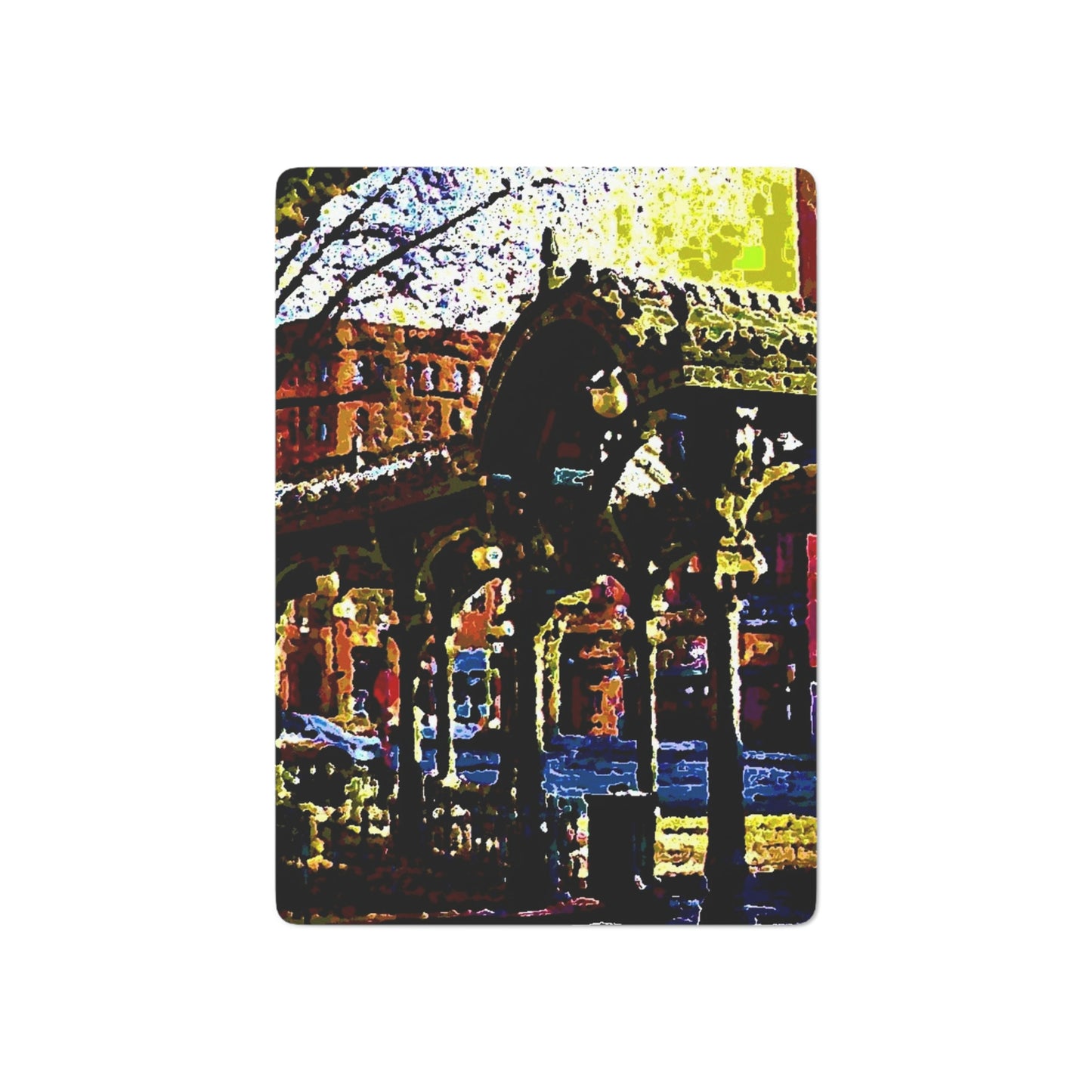 Custom Poker Cards ... A Very Fine Place To Meet ... To Catch The Bus ... 'To Find A Friend' .. Just-To-Hangout ... Dr FJHolt Base Photo ... Original Works ...
