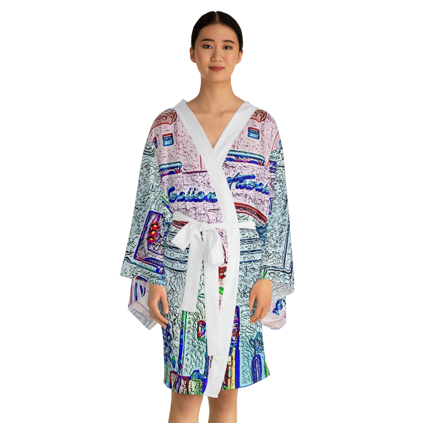 Long Sleeve Kimono Robe ... "La Grande Entree" At: 'The Pink Palace' ... The Royal Hawai'ian ... Honolulu, HI ... '27Oct2014' ... Original Works ...