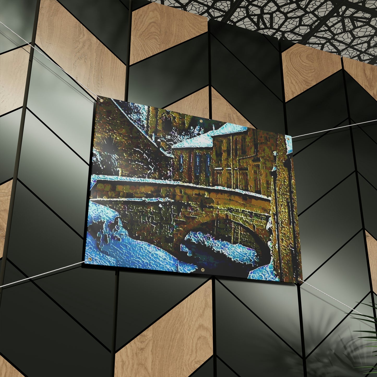 Matte Banner ... Walikng The Streets & Alleys ... 'Strolling The Canals ... '  ... Original Works  ...