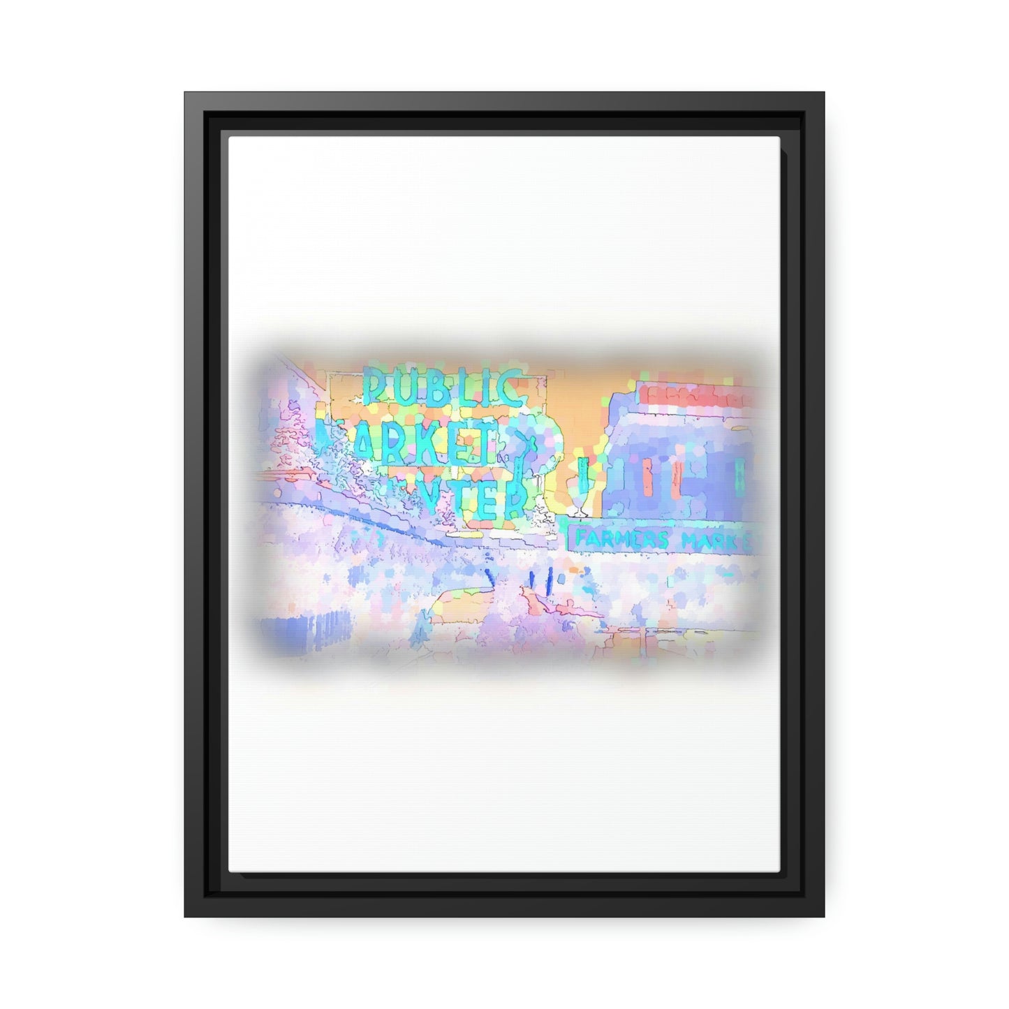 Matte Canvas, Black Frame ... PPM: Pike Place Market ... Original Work ... Winter 2022 ...