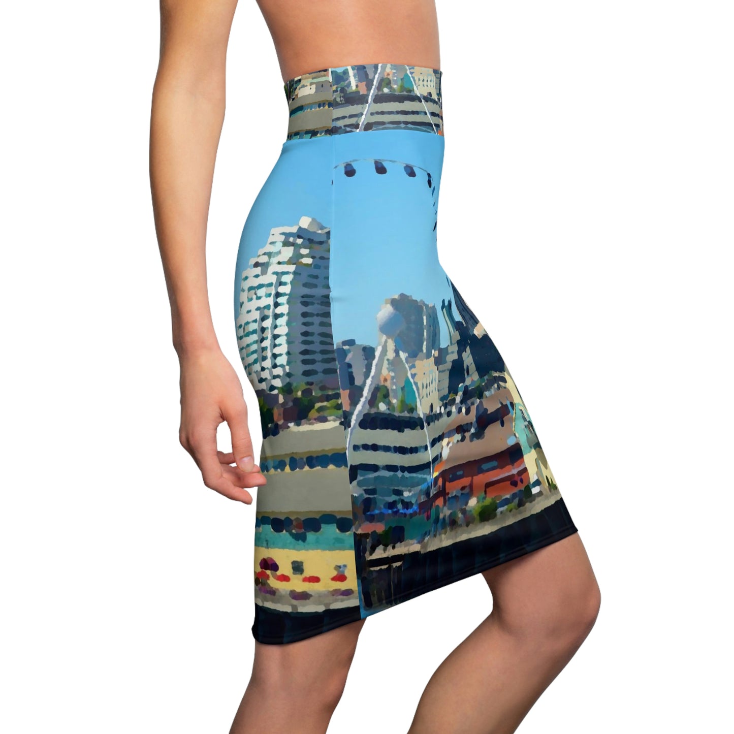 Women's Pencil Skirt ... That Classic Wheel ... 'Seattle's Wheel' ... & Old Classic Waterside Vendors ...  'Family Archives' ... Original Works ...
