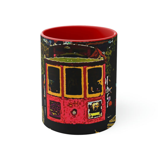 Accent Coffee Mug, 11oz ... San Francisco ... 'A Rice-A-Roni-A-San Francisco Treat' ... "A Cable Car Classic" ... Family Archives: 1973 ... Original Works ...