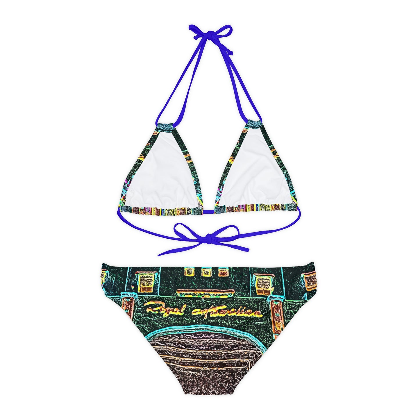 Strappy Bikini Set ... "La Grande Entree" At: 'The Pink Palace' ... The Royal Hawai'ian ... Honolulu, HI ... '27Oct2014' ... Original Works ...